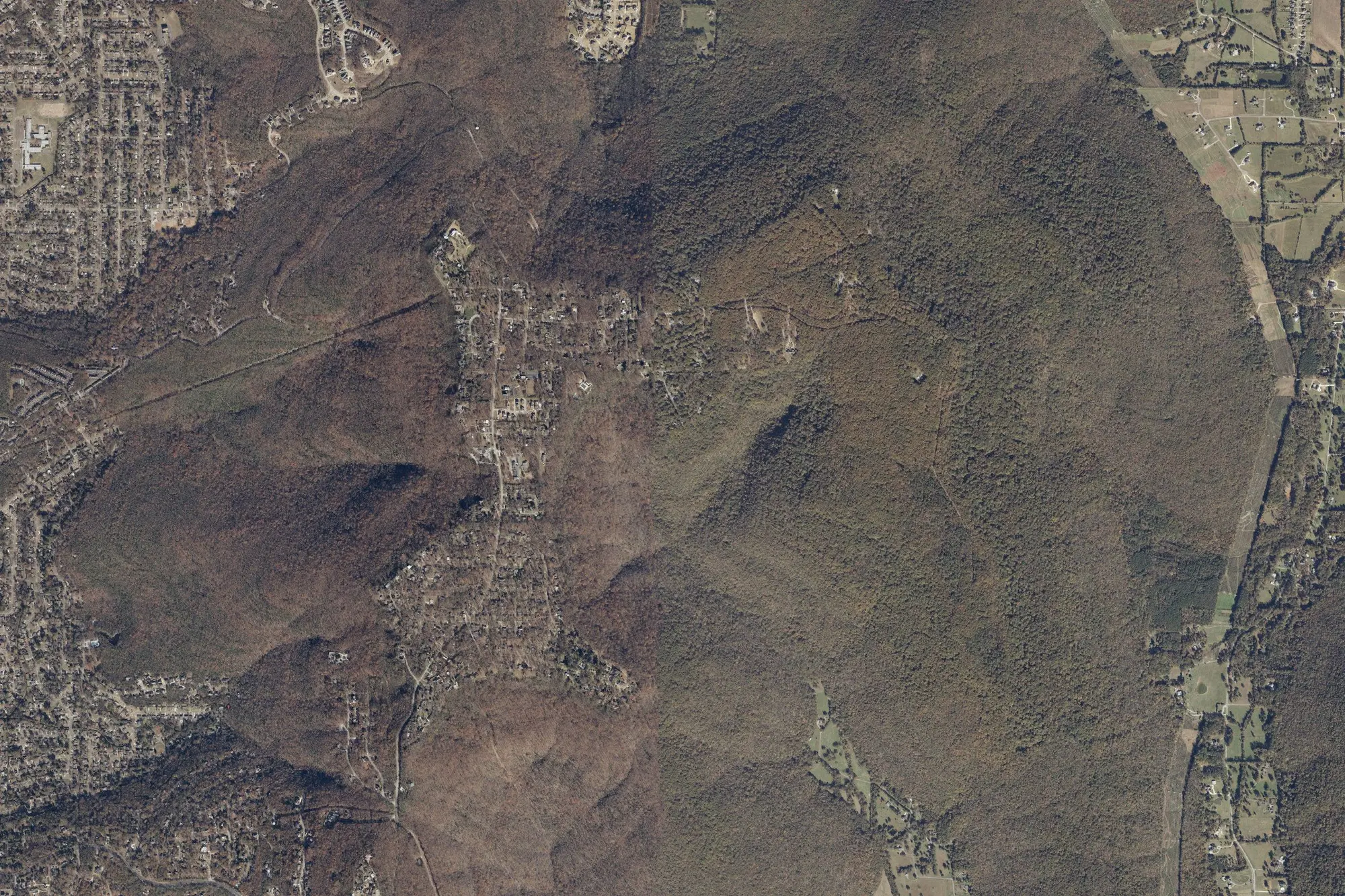 Aerial view of Monte Sano State Park