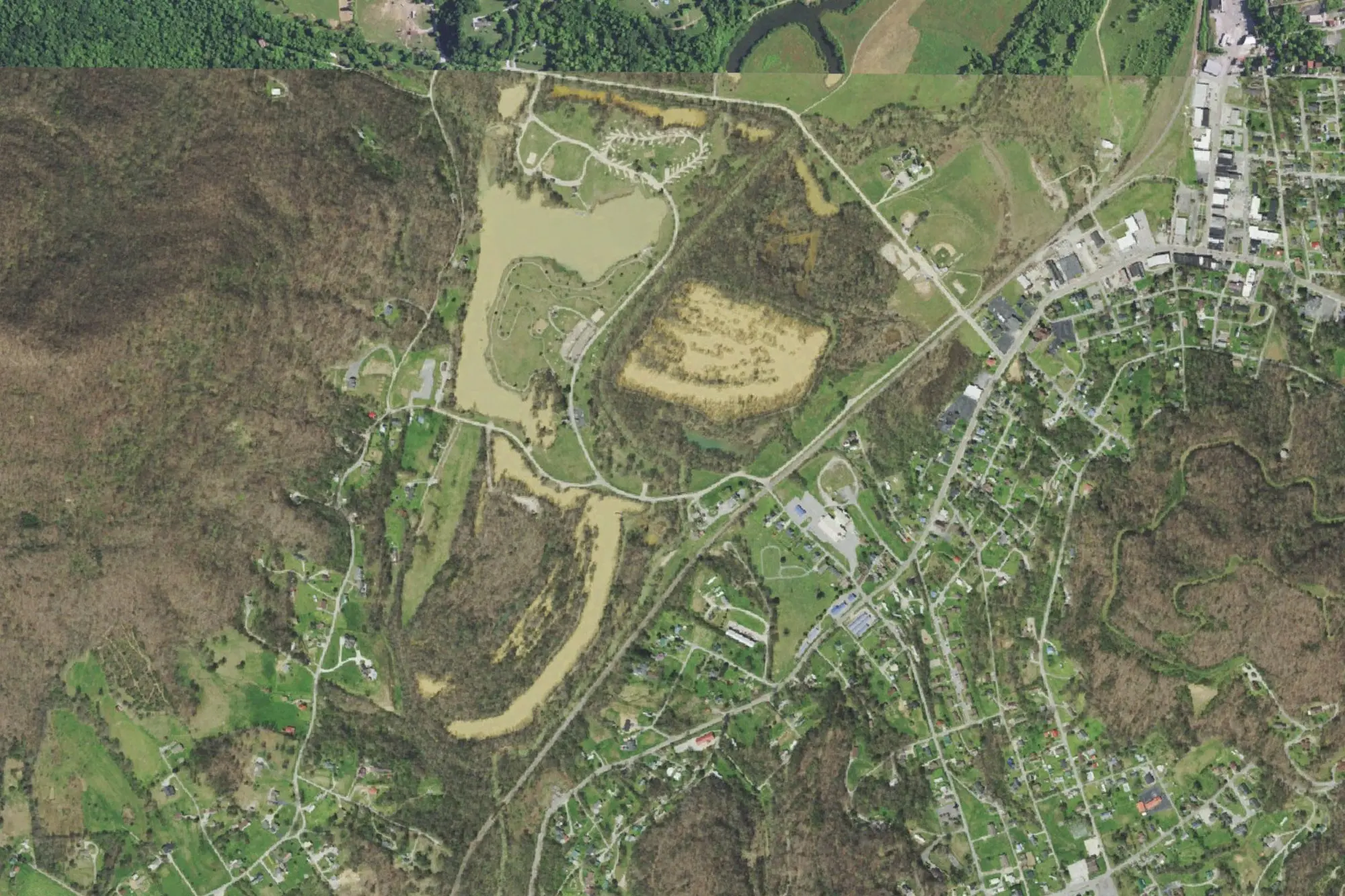 Aerial view of Indian Mountain