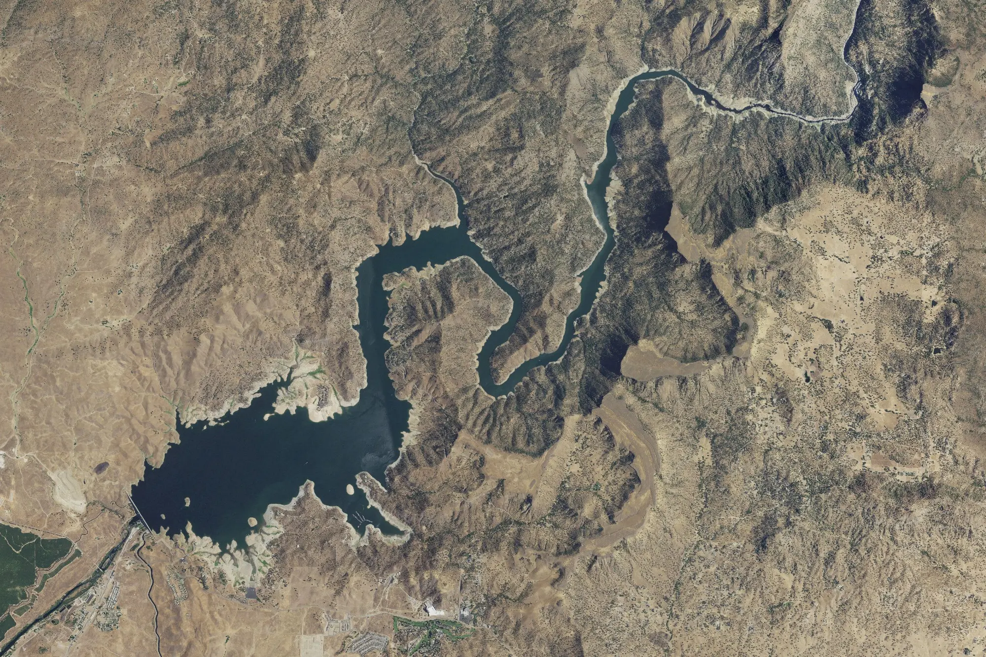 Aerial view of Millerton Lake State Recreation Area