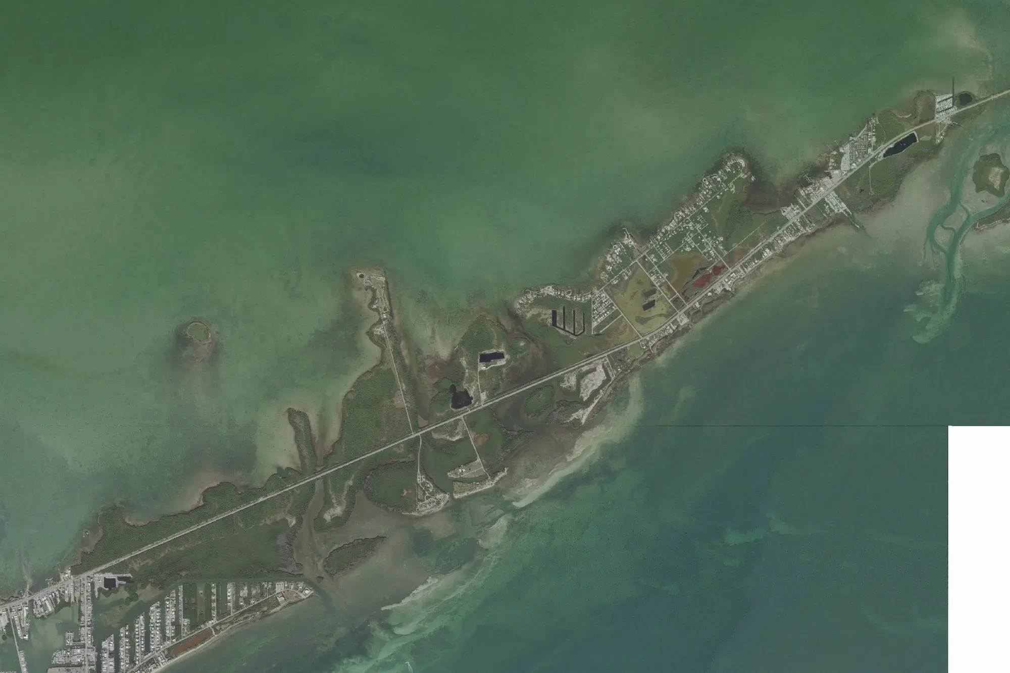 Aerial view of Curry Hammock State Park