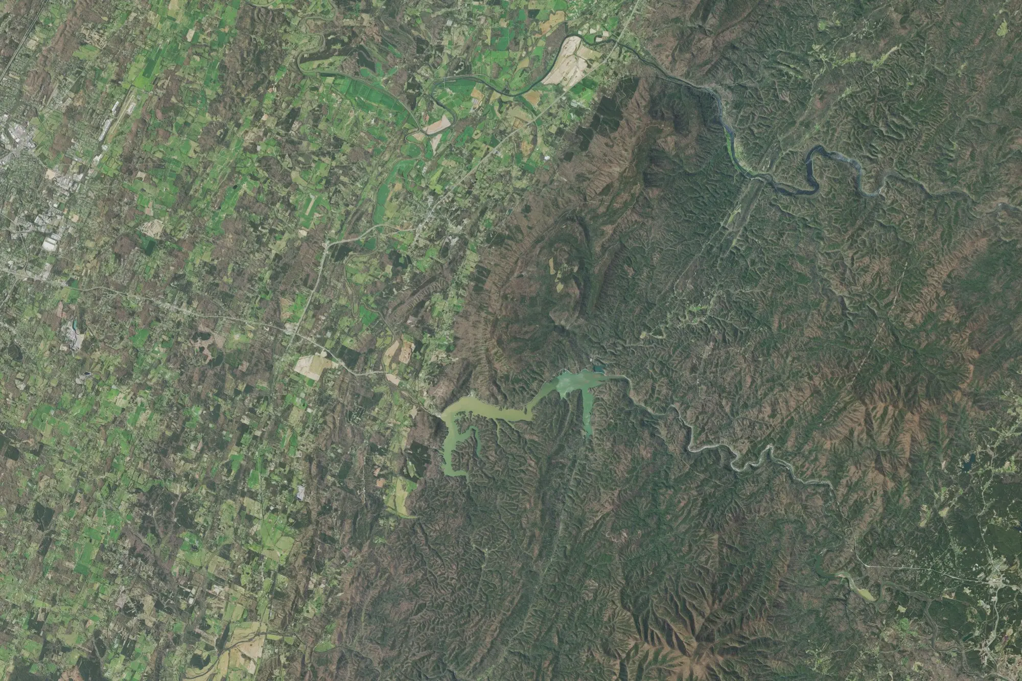 Aerial view of Hiwassee/Ocoee