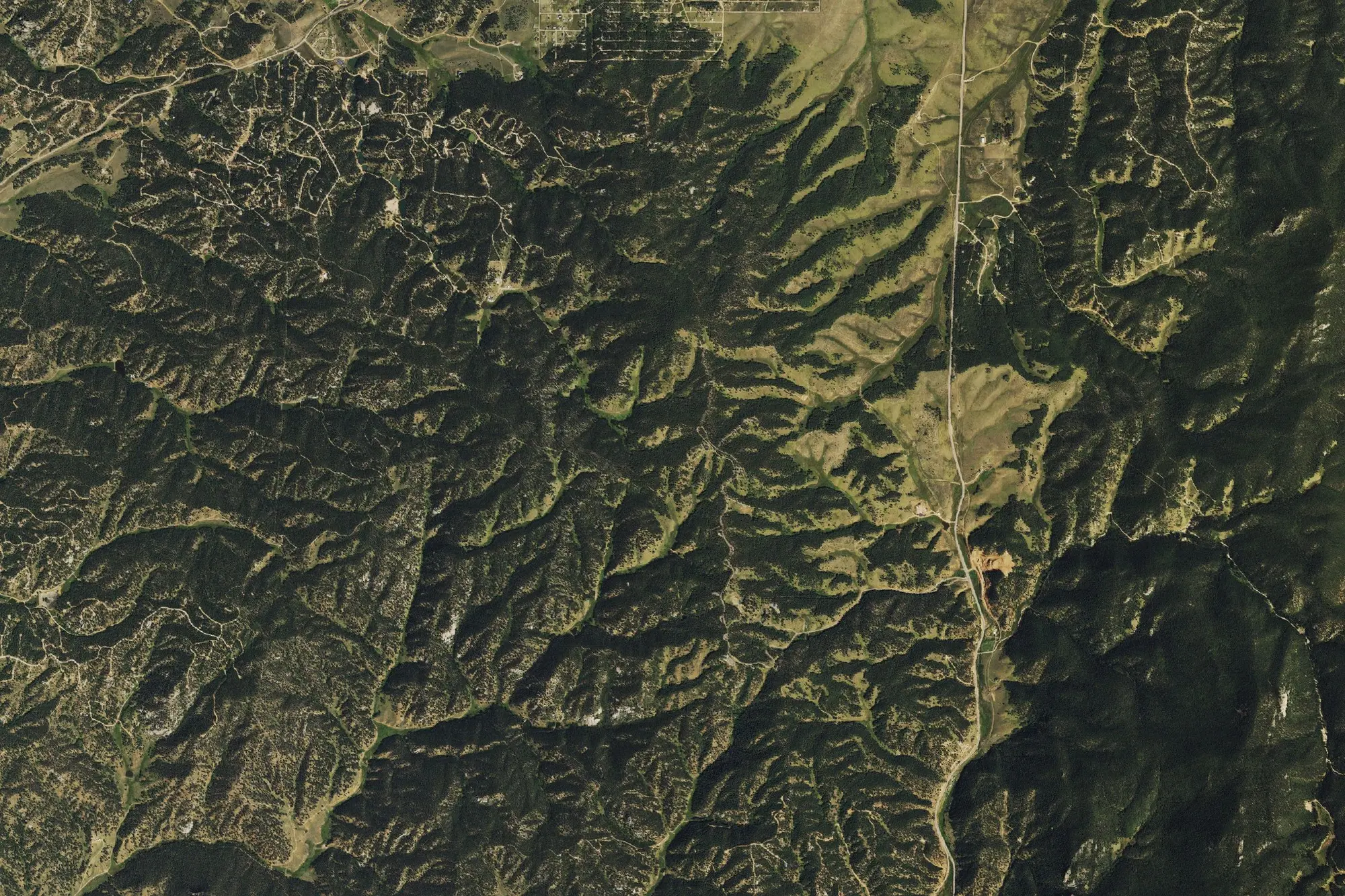 Aerial view of Mueller State Park