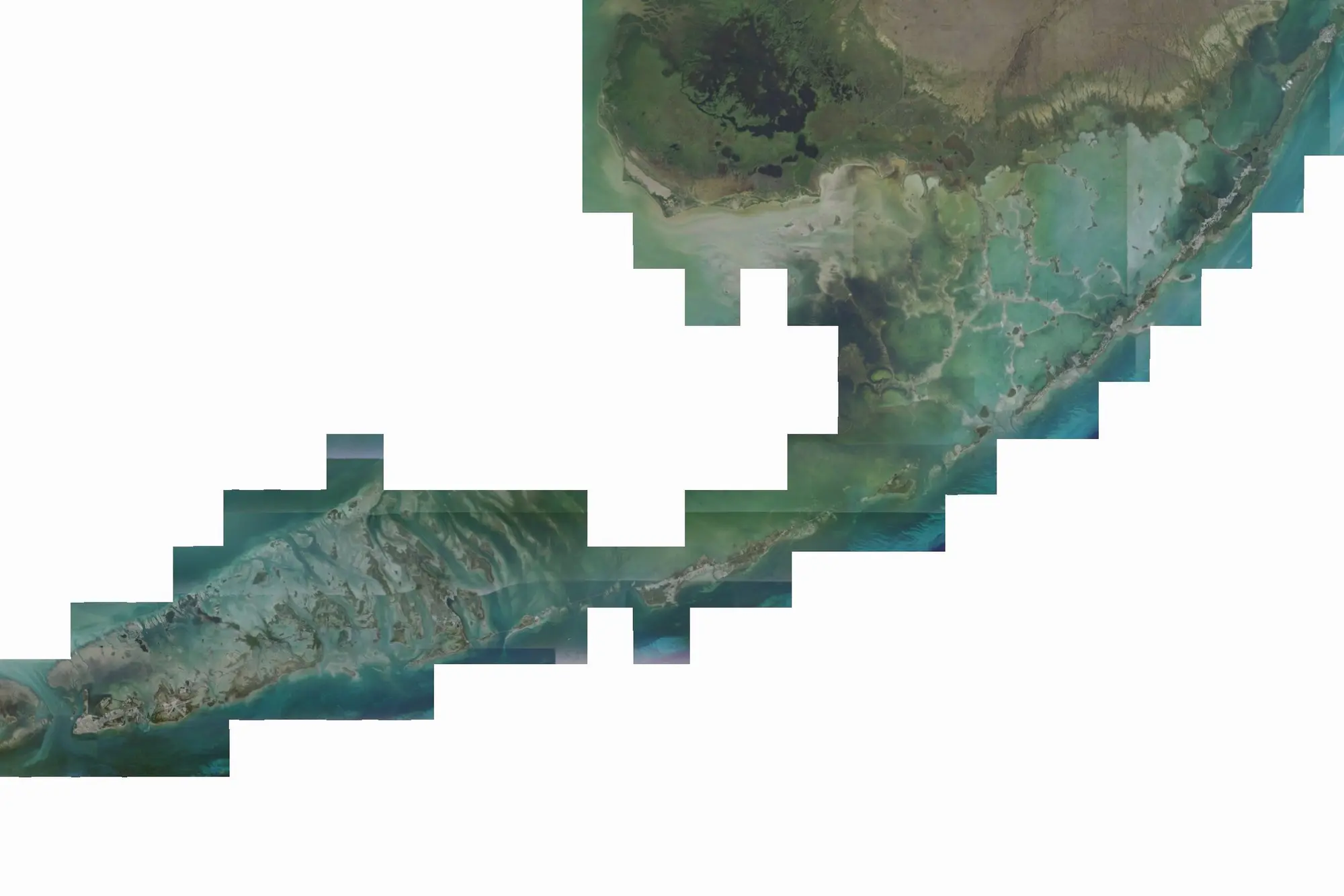 Aerial view of Florida Keys Overseas Heritage State Trail