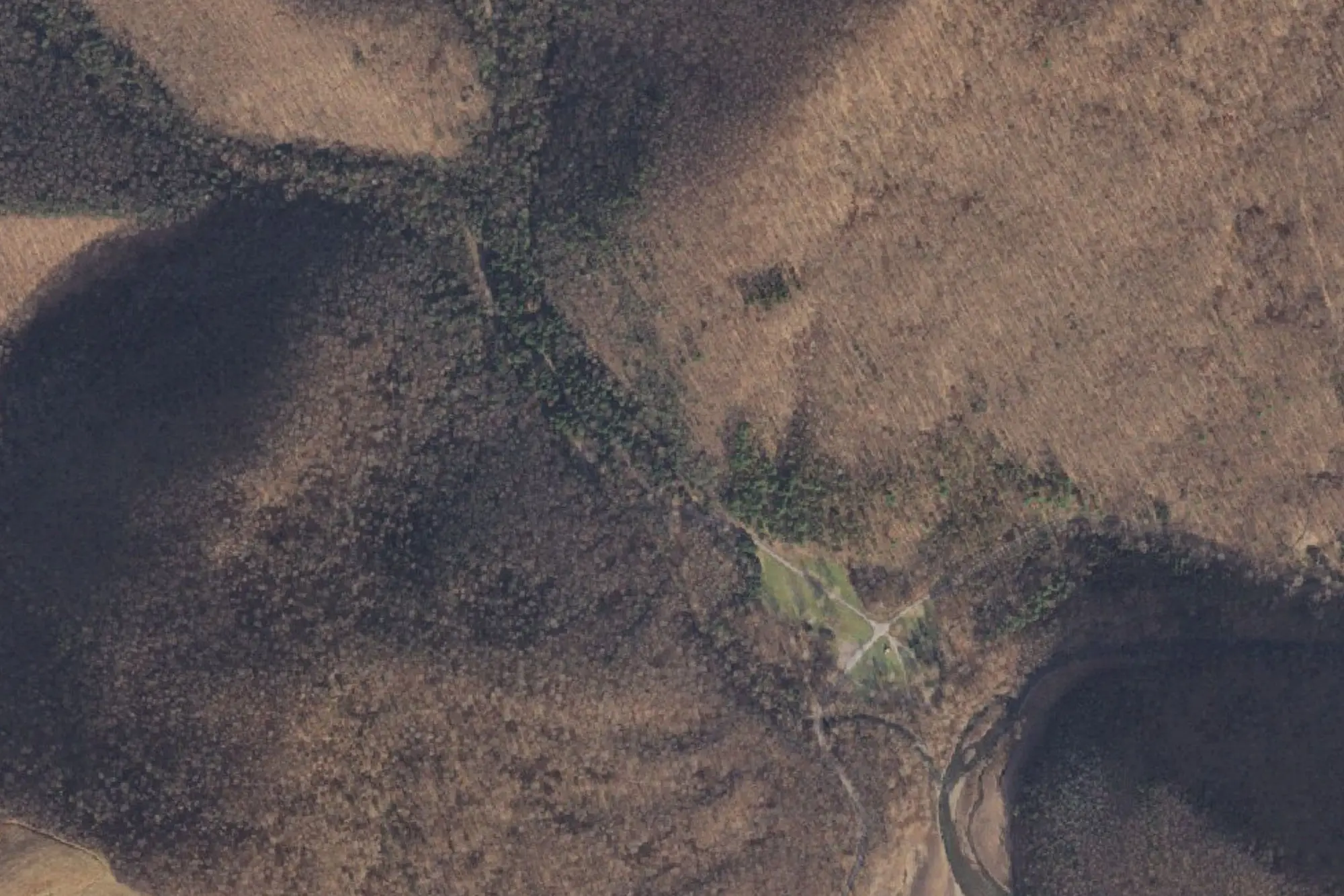 Aerial view of Big Run Sp