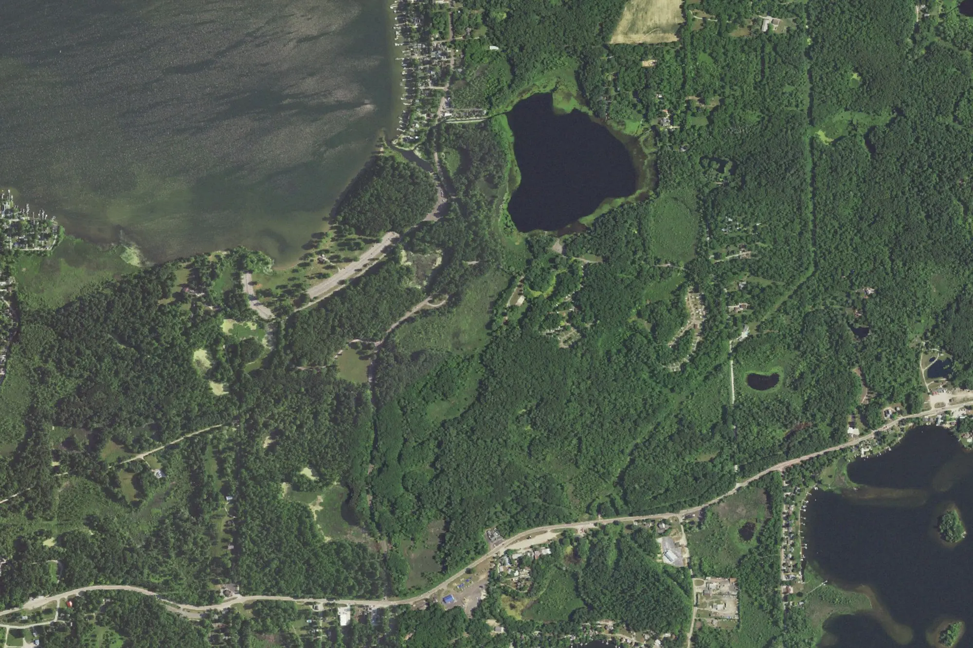 Aerial view of Hayes State Park