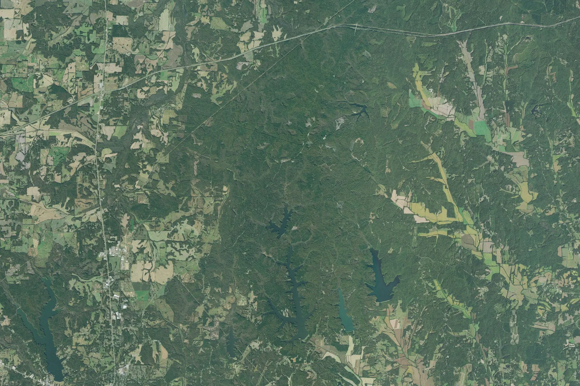 Aerial view of Natchez Trace