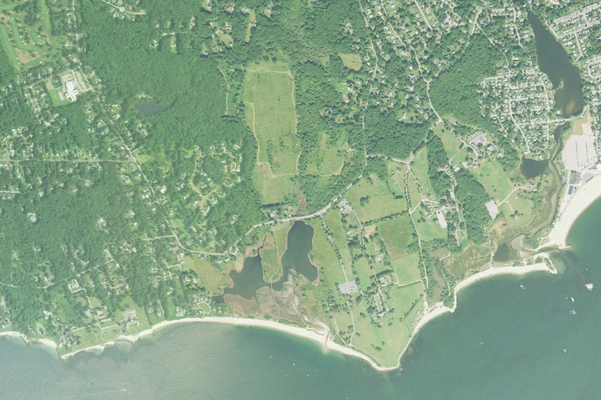 Aerial view of Harkness Memorial State Park
