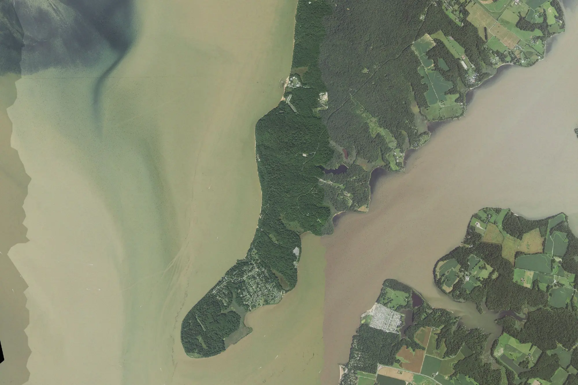 Aerial view of Elk Neck Sp