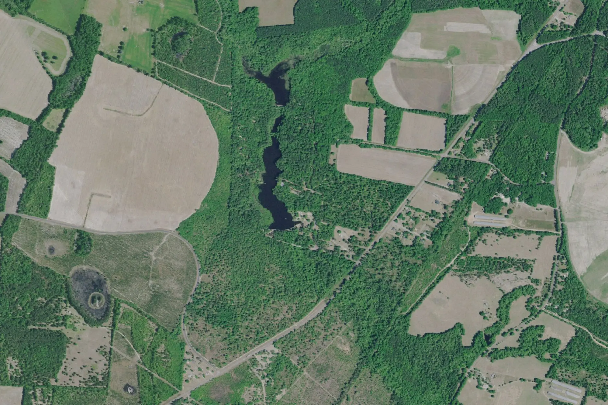 Aerial view of Barnwell State Park