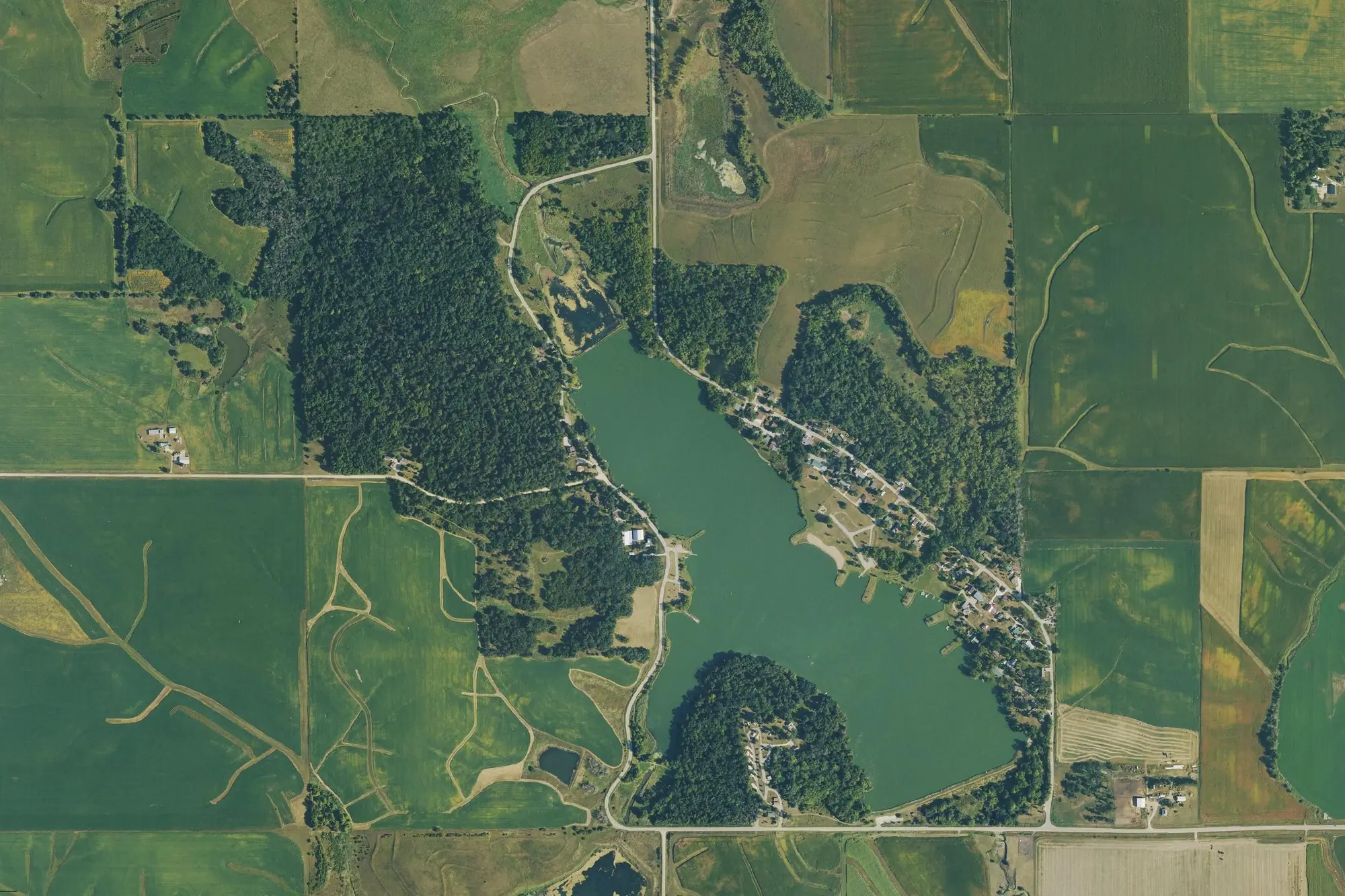 Aerial view of Union Grove State Park