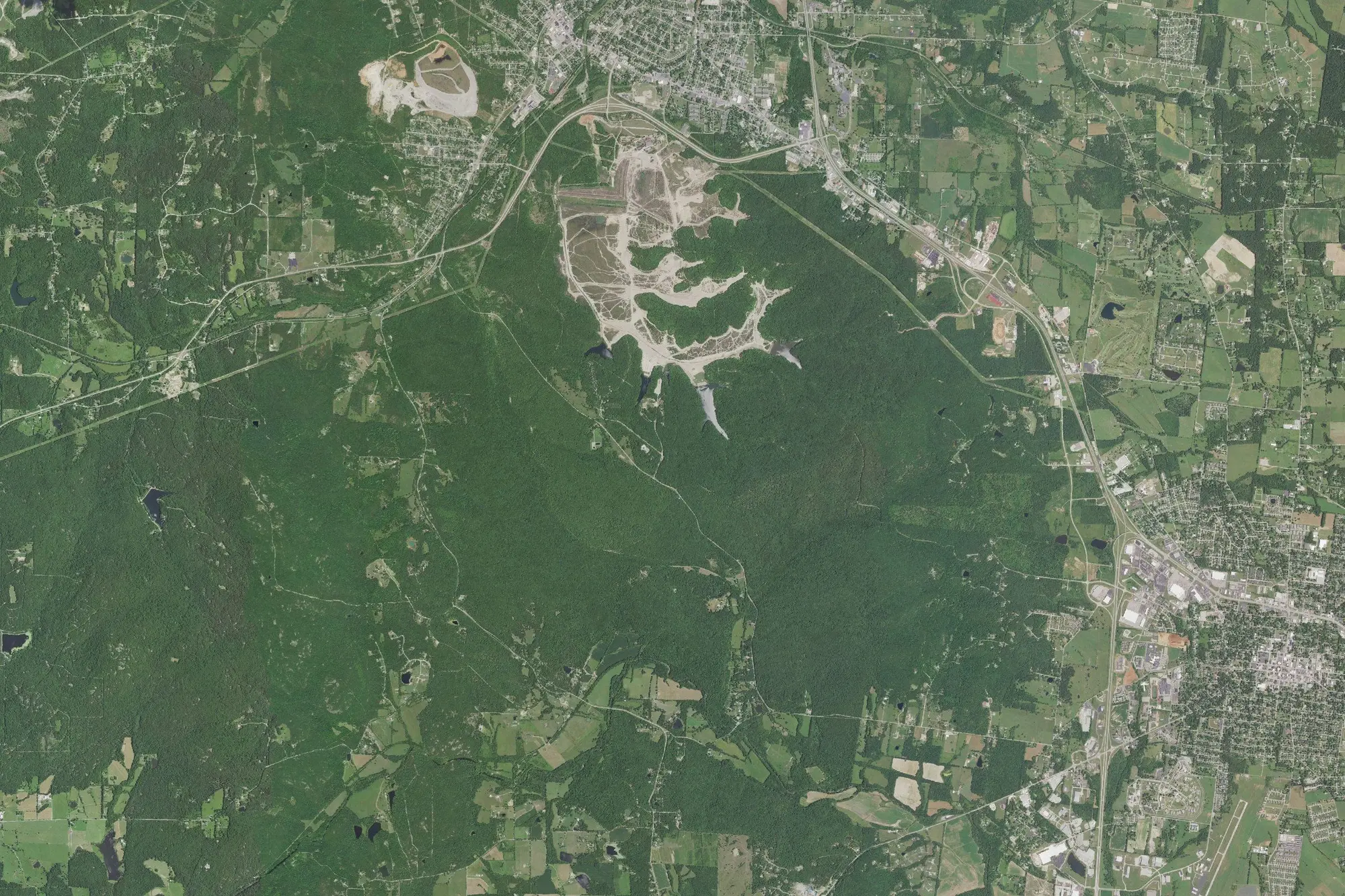 Aerial view of Saint Joe State Park