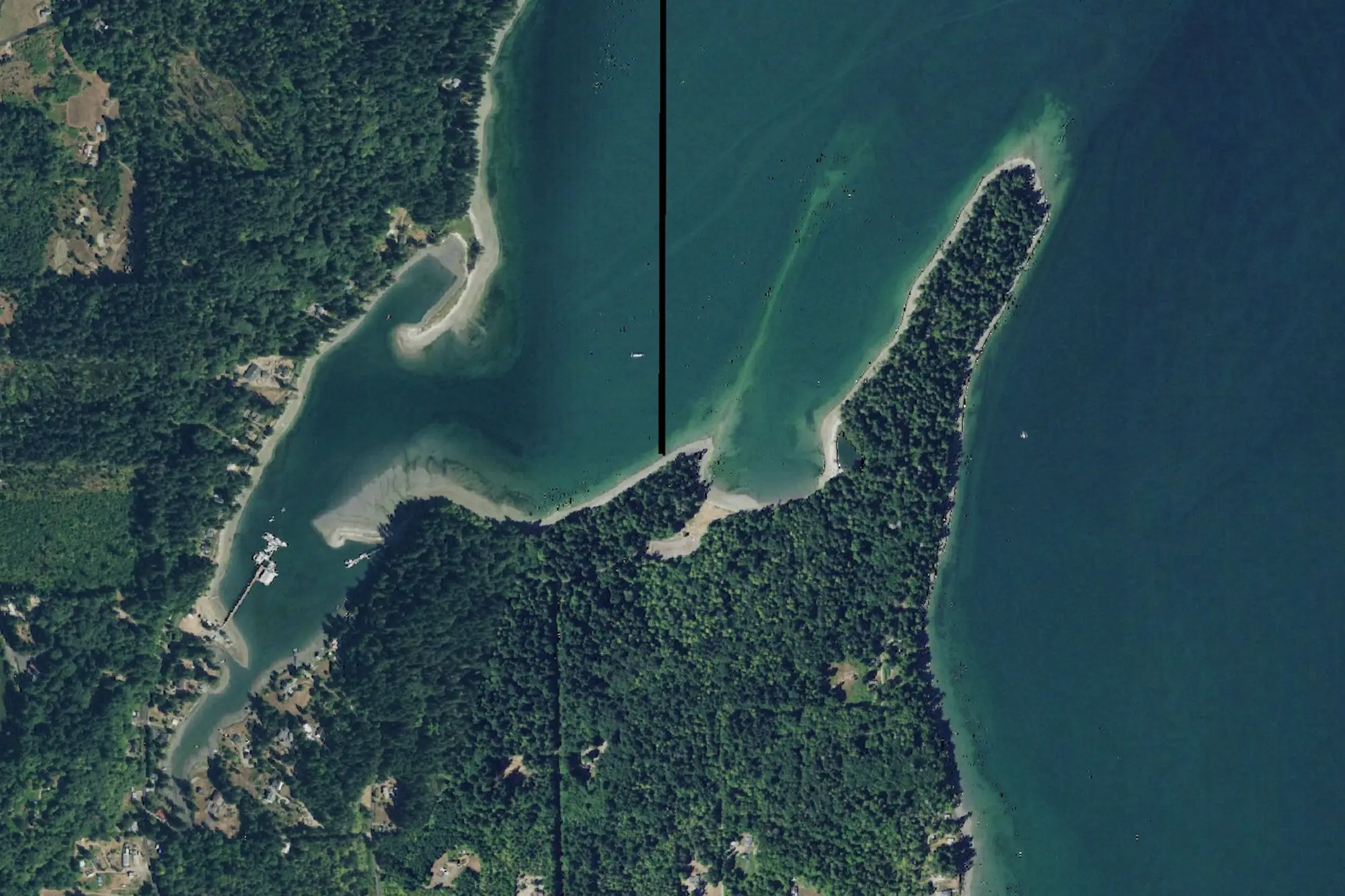 Aerial view of Penrose Point