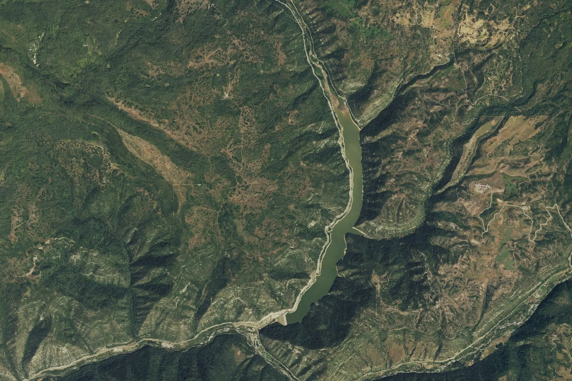 Aerial view of Paonia State Park