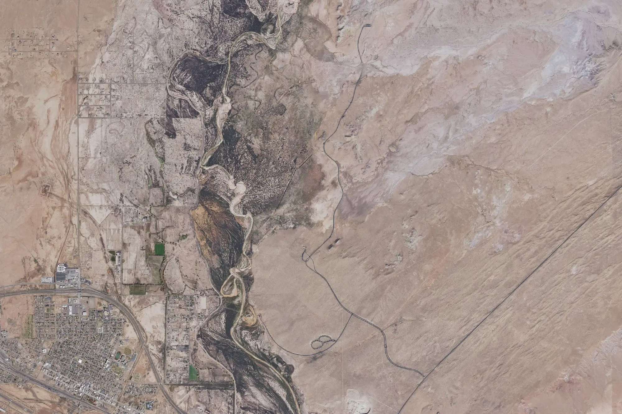Aerial view of Homolovi Ruins State Park