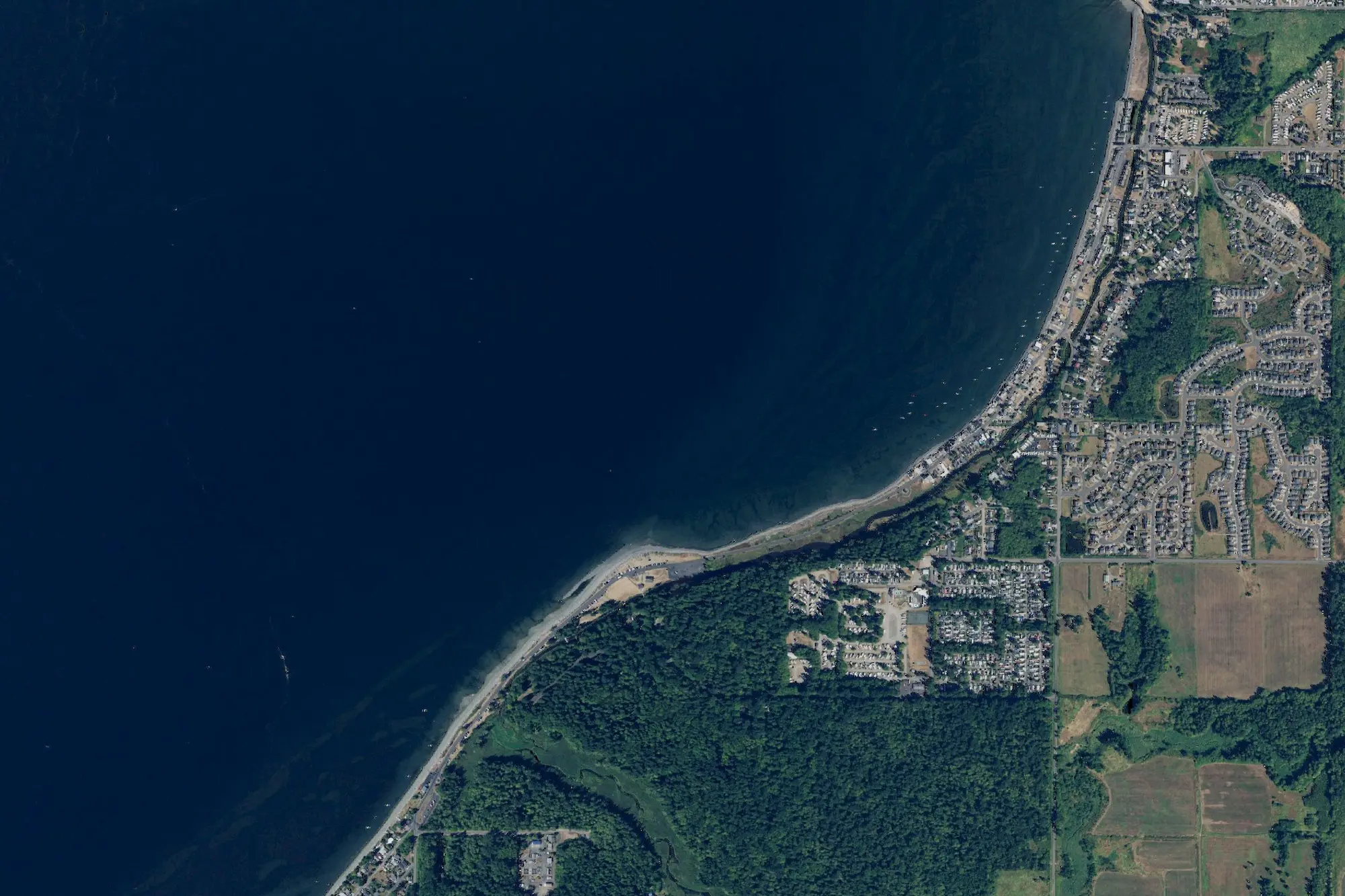 Aerial view of Birch Bay