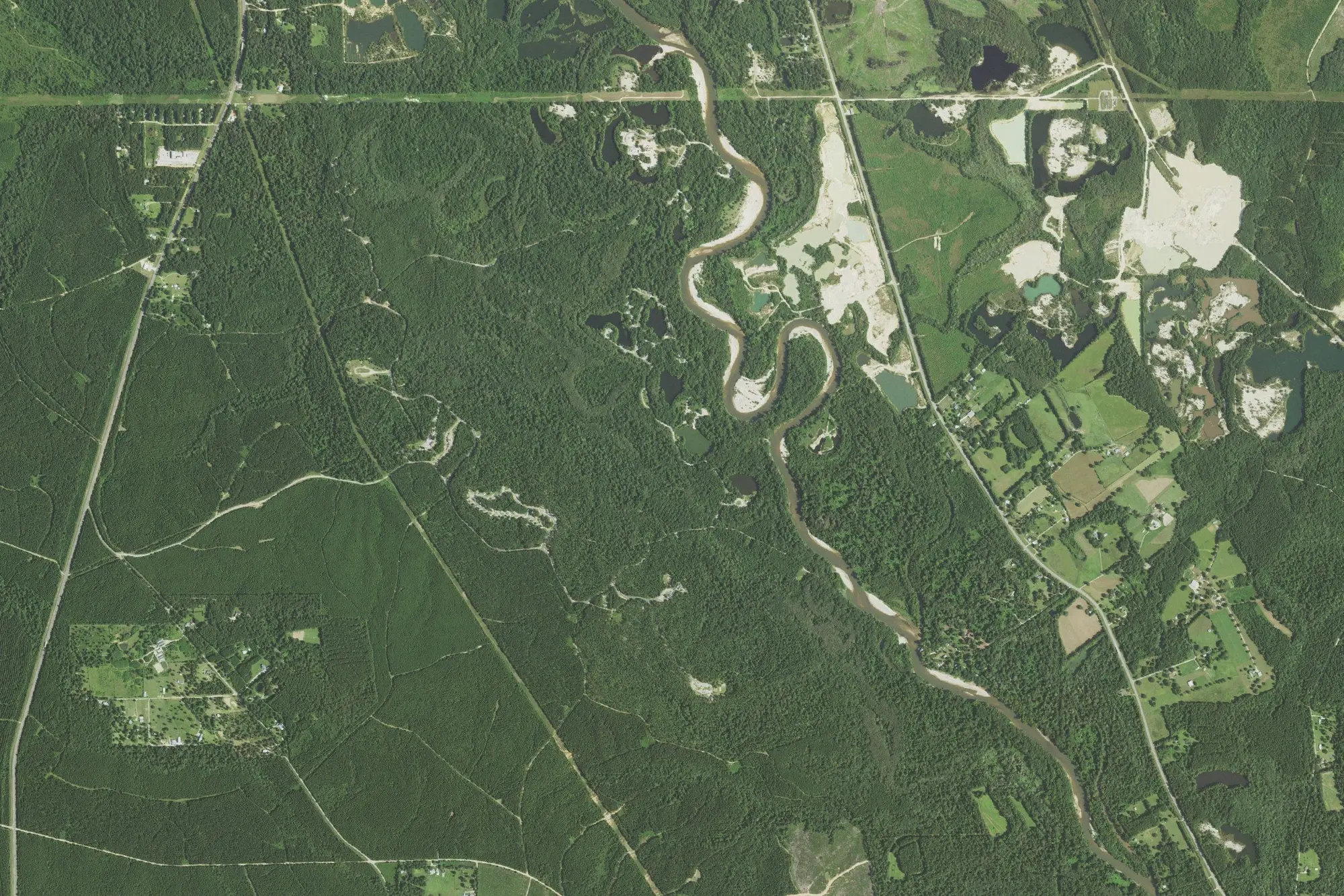 Aerial view of Bogue Chitto State Park