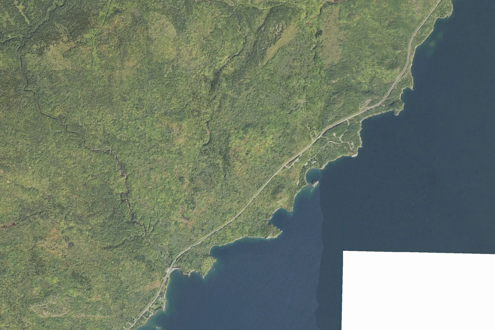 Aerial view of Split Rock Lighthouse State Park