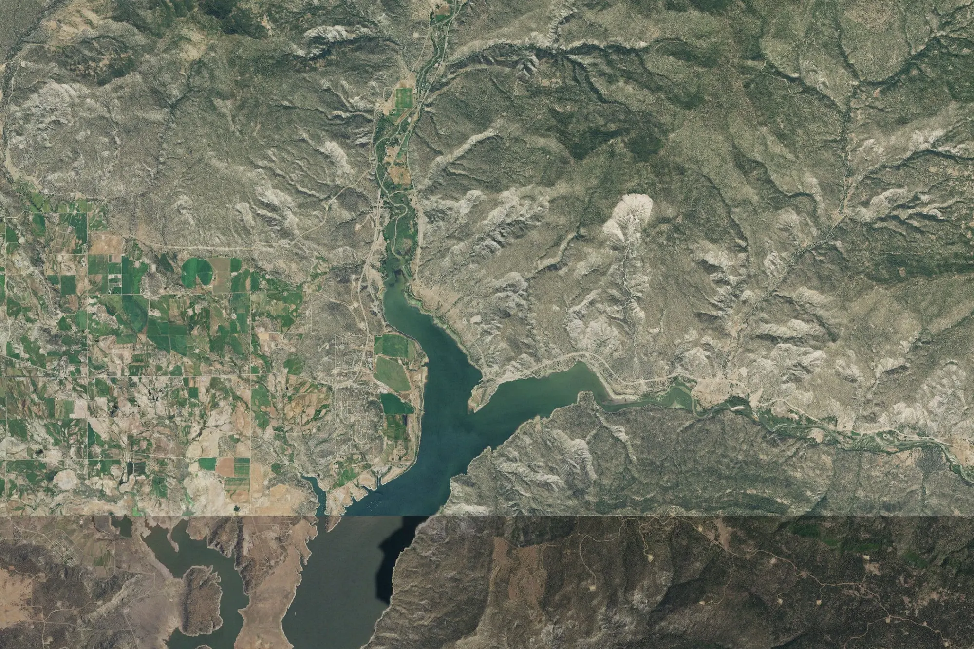 Aerial view of Navajo State Park