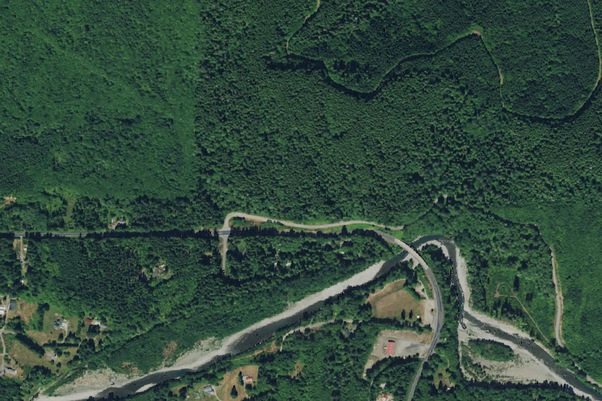 Aerial view of Bogachiel