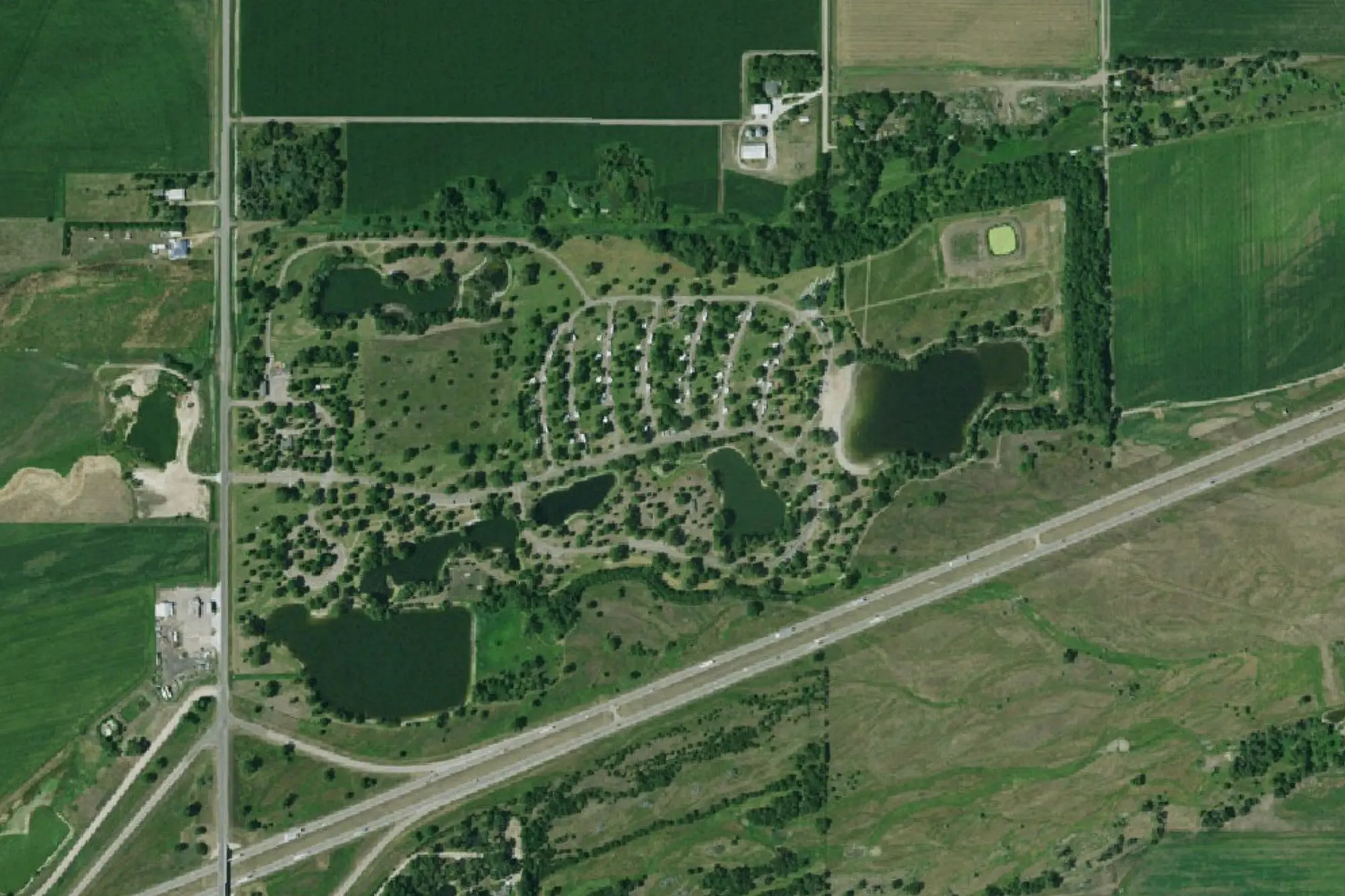 Aerial view of Windmill State Recreation Area