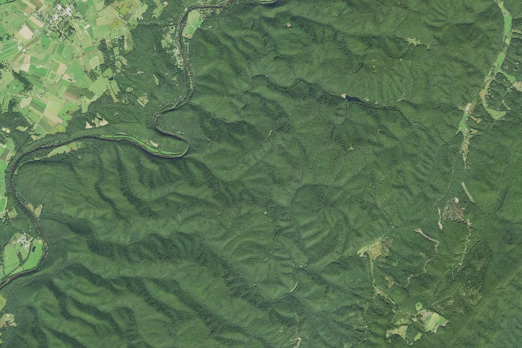 Aerial view of Watoga State Park