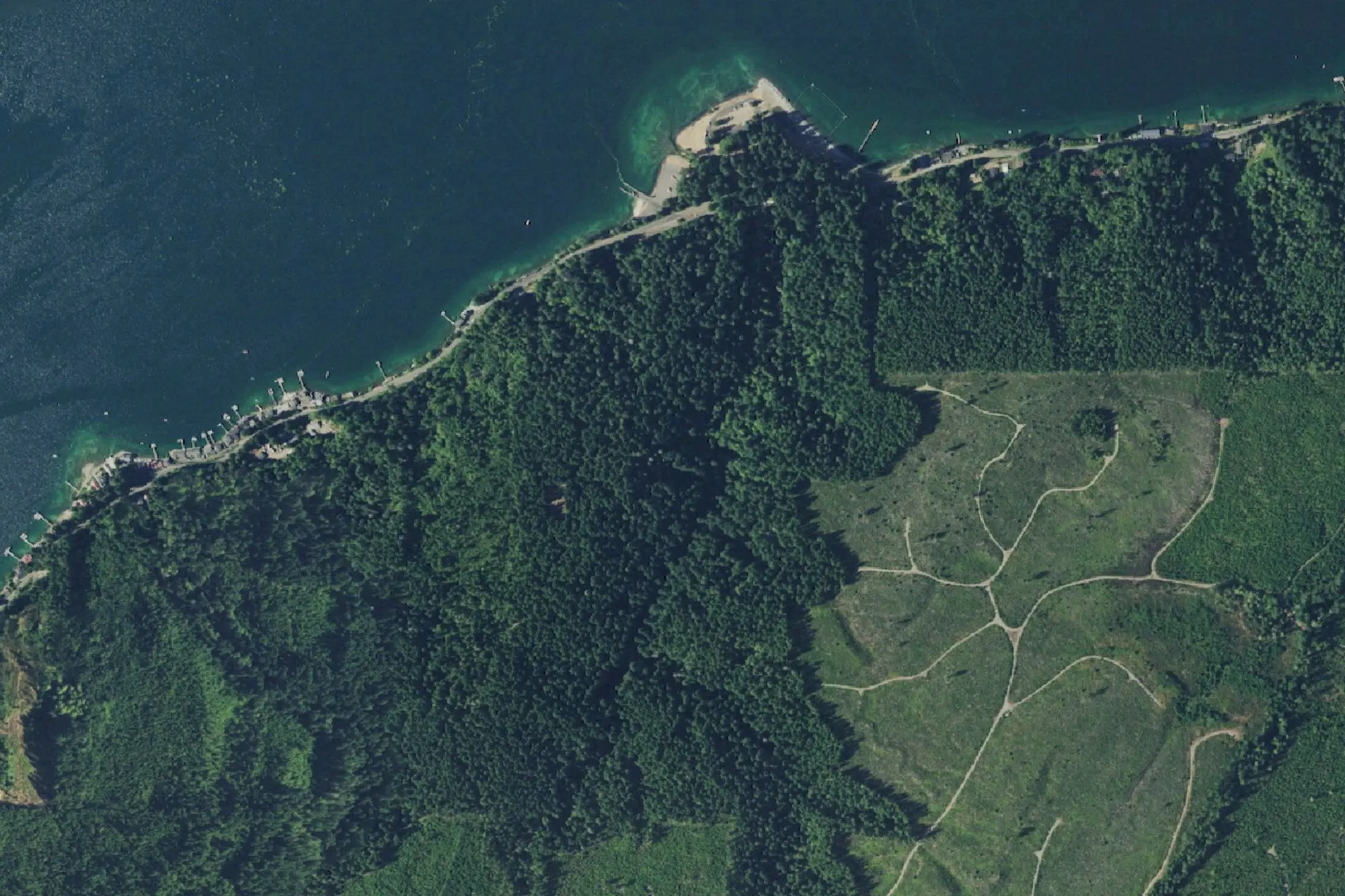 Aerial view of Twanoh