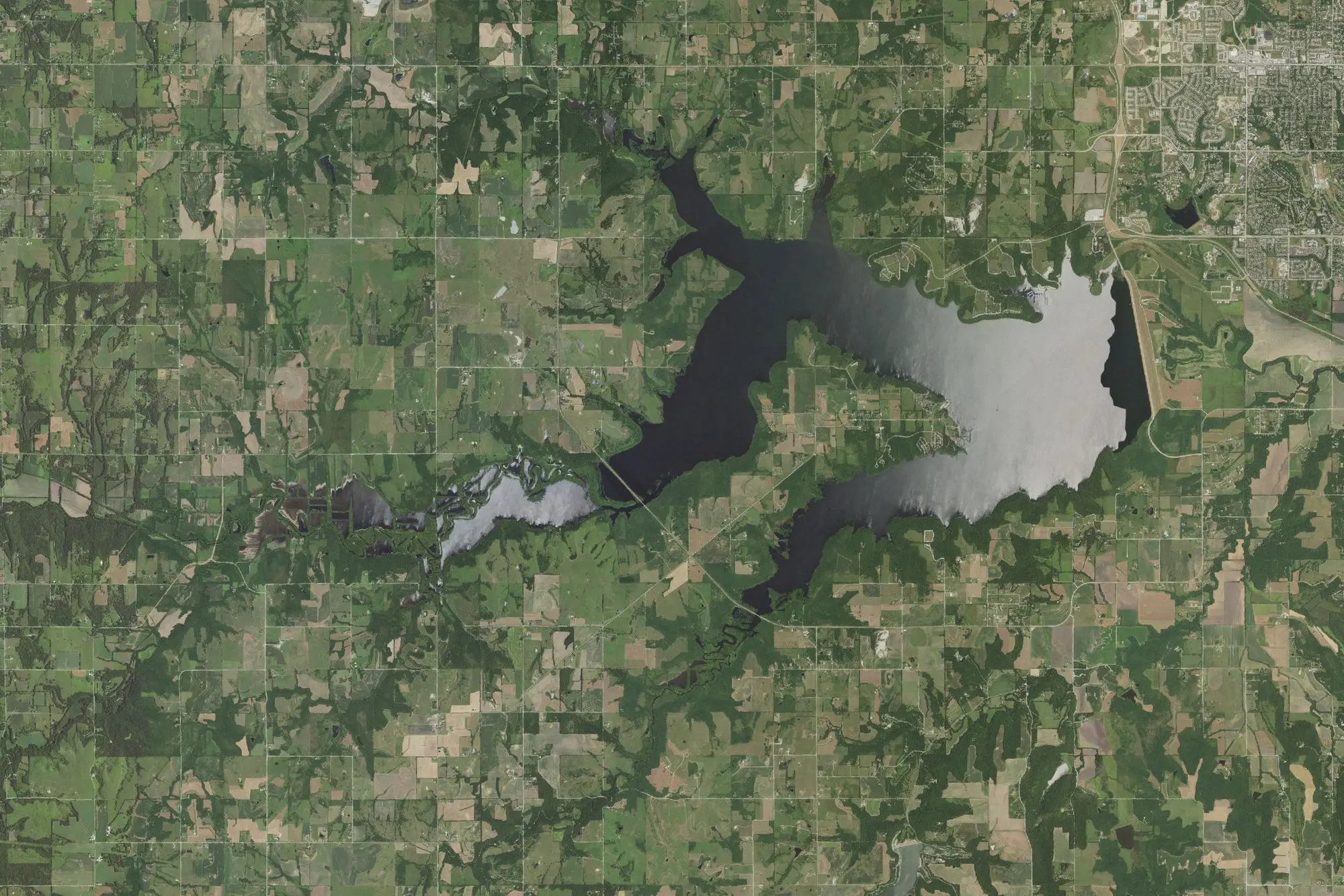 Aerial view of Clinton Recreation Area