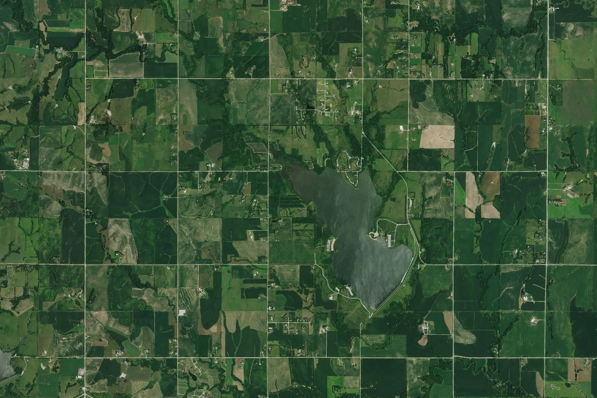 Aerial view of Pawnee Recreation Area