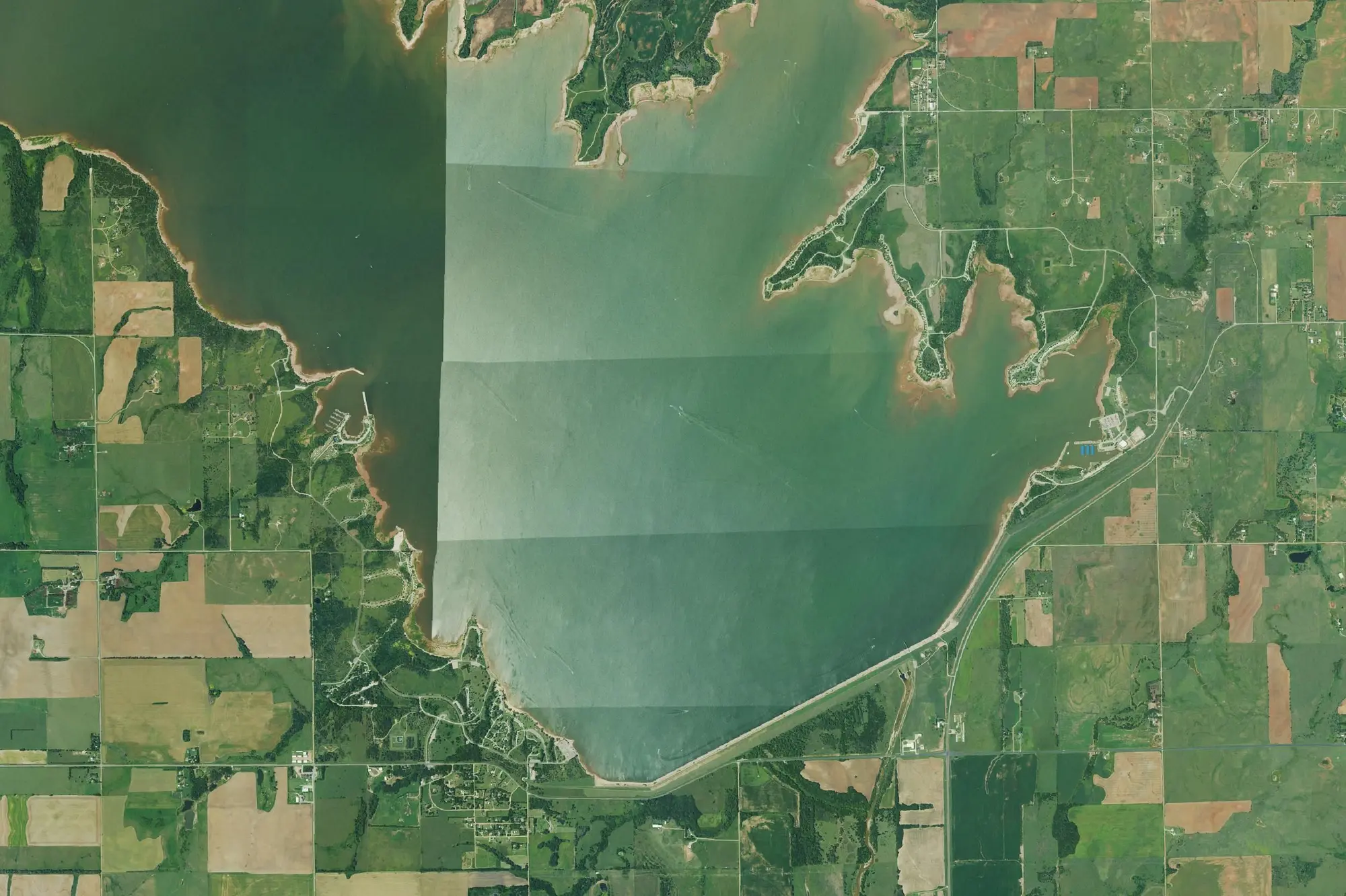 Aerial view of Cheney State Park