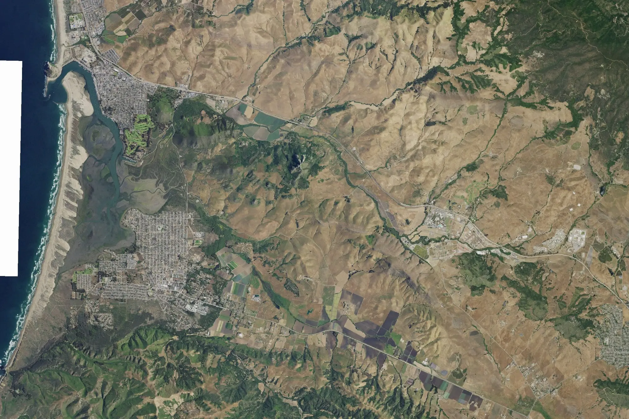 Aerial view of Morro Bay State Park