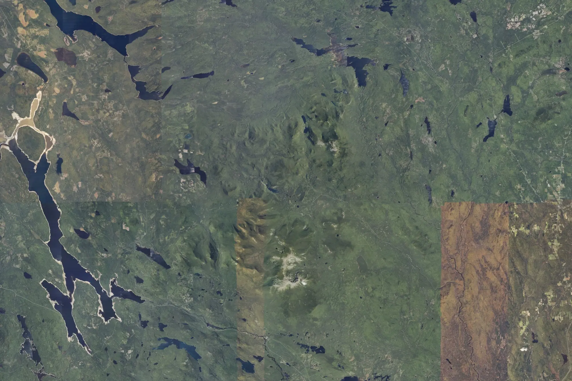 Aerial view of Baxter State Park