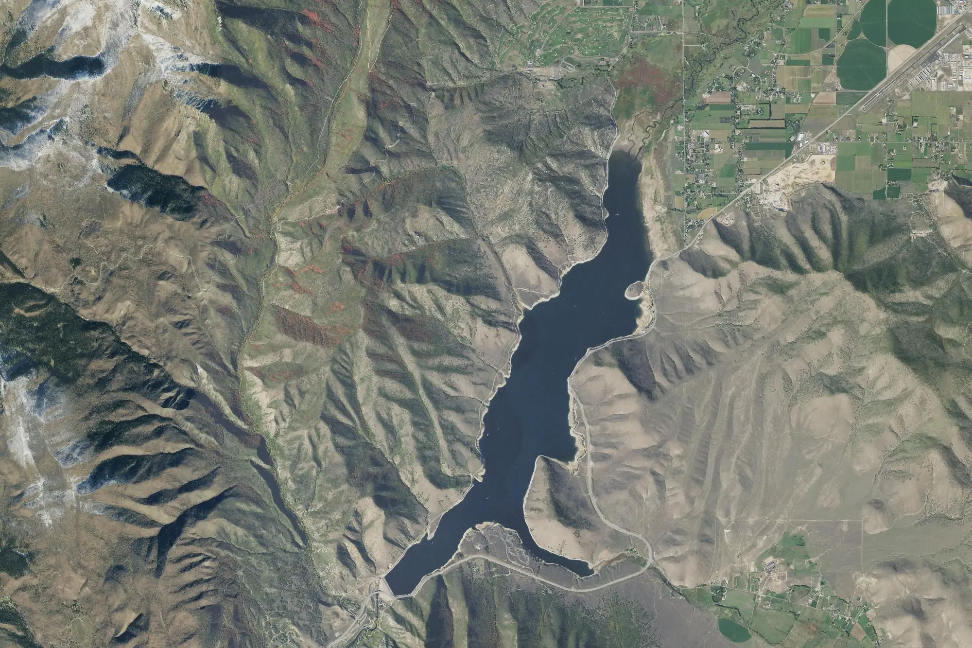 Aerial view of Deer Creek State Park