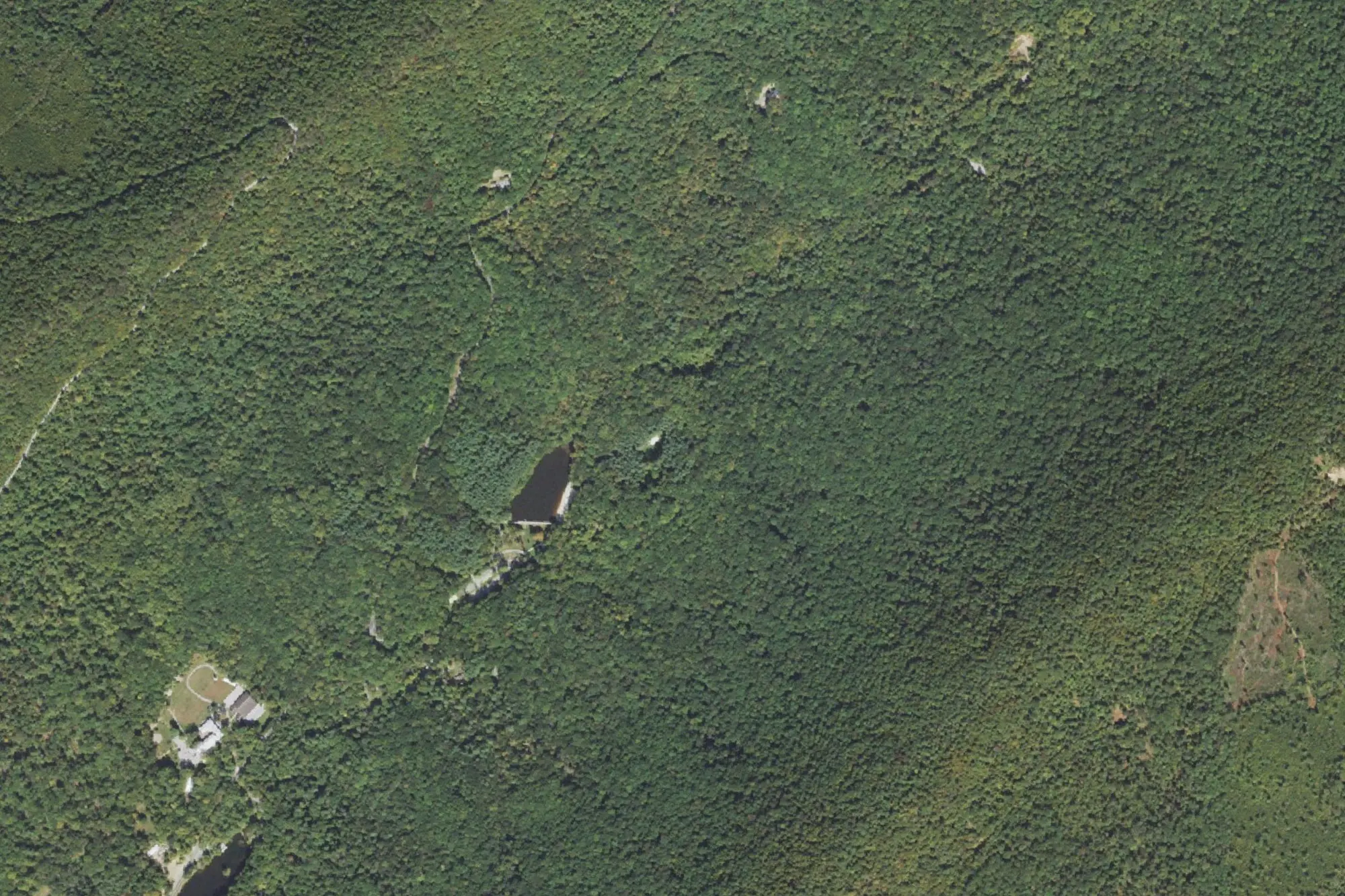Aerial view of Colonel Denning State Park