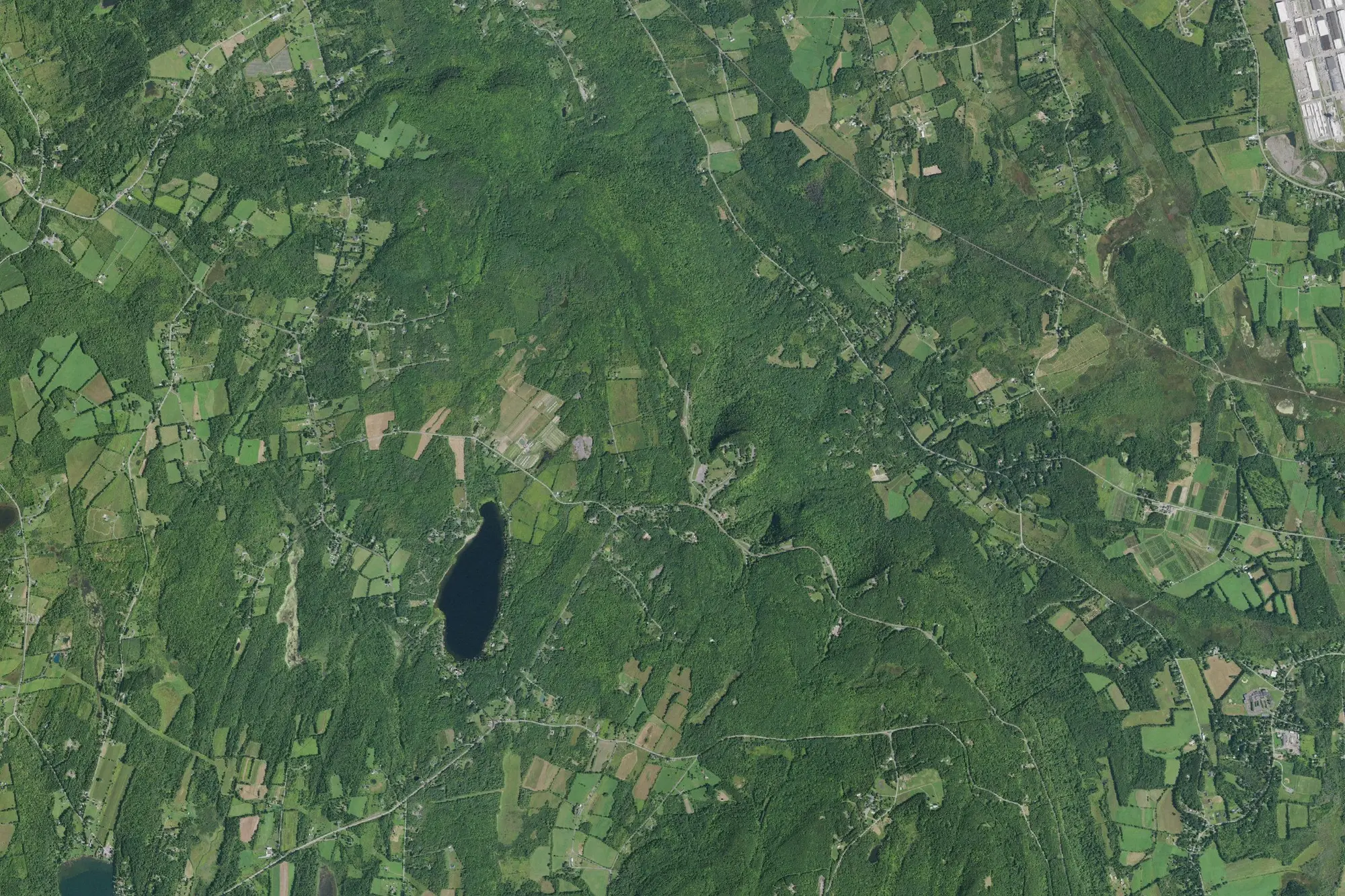 Aerial view of John Boyd Thacher State Park