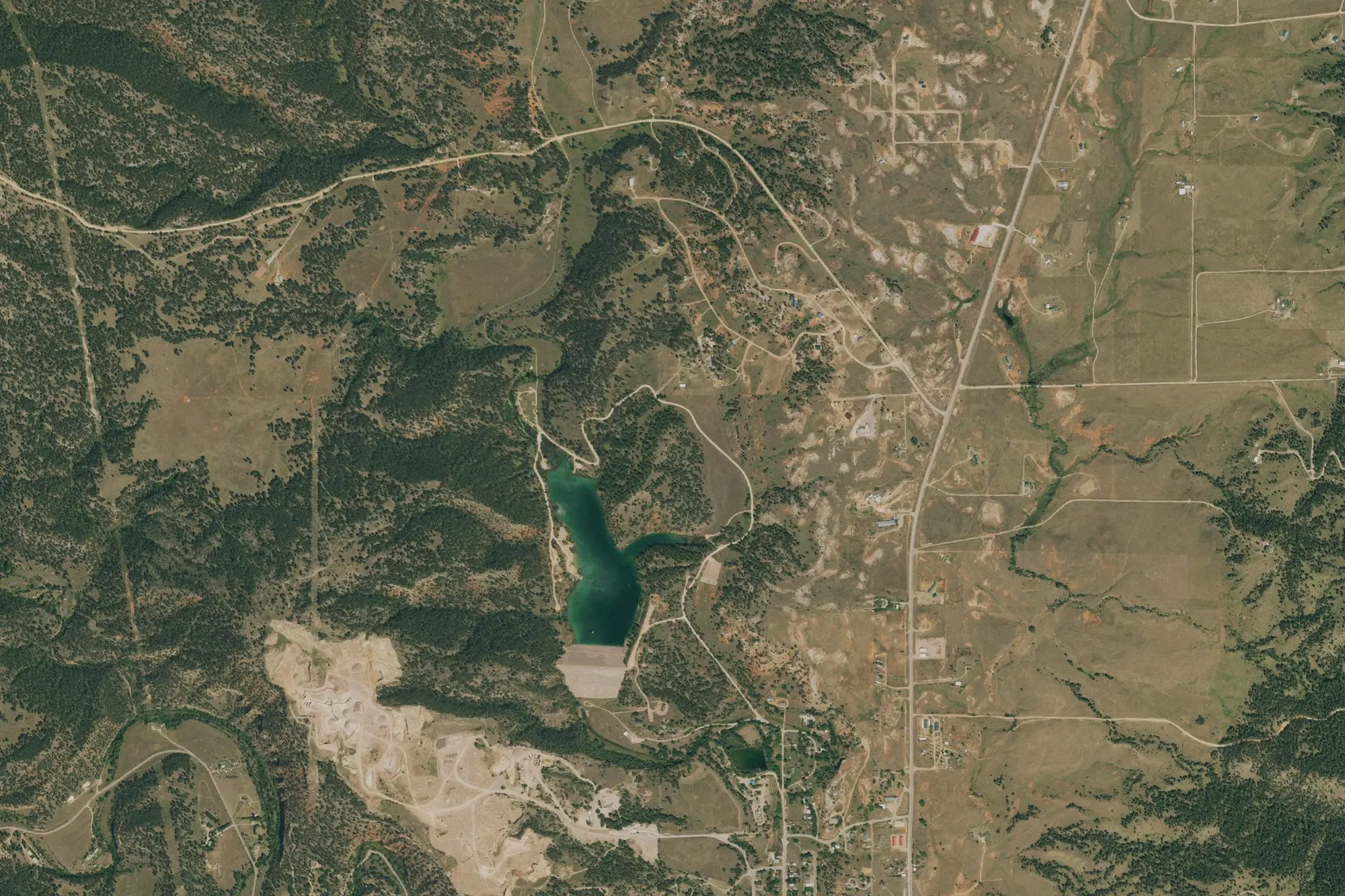 Aerial view of Cold Brook Recreation Area