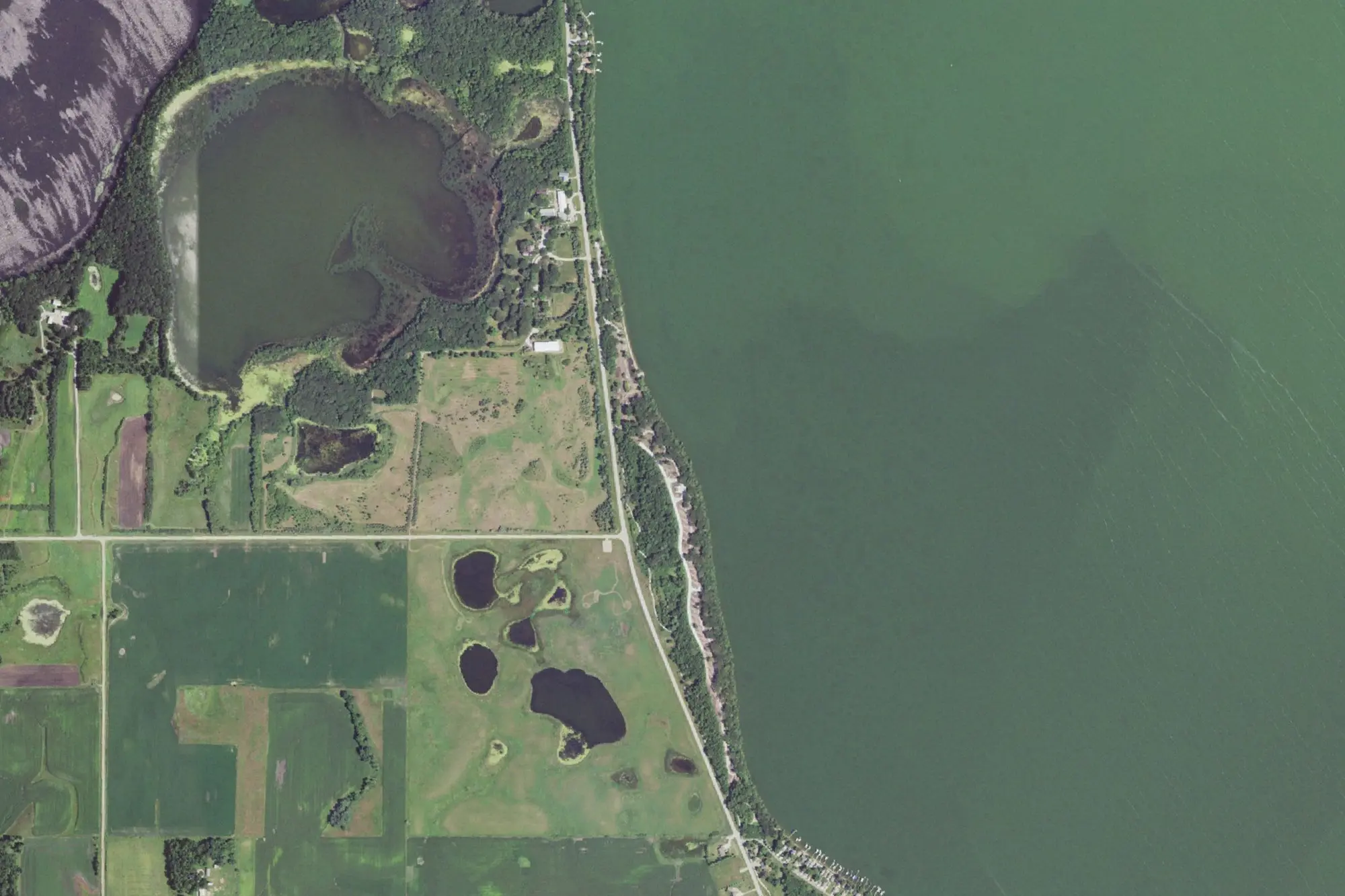 Aerial view of Templar State Recreation Area