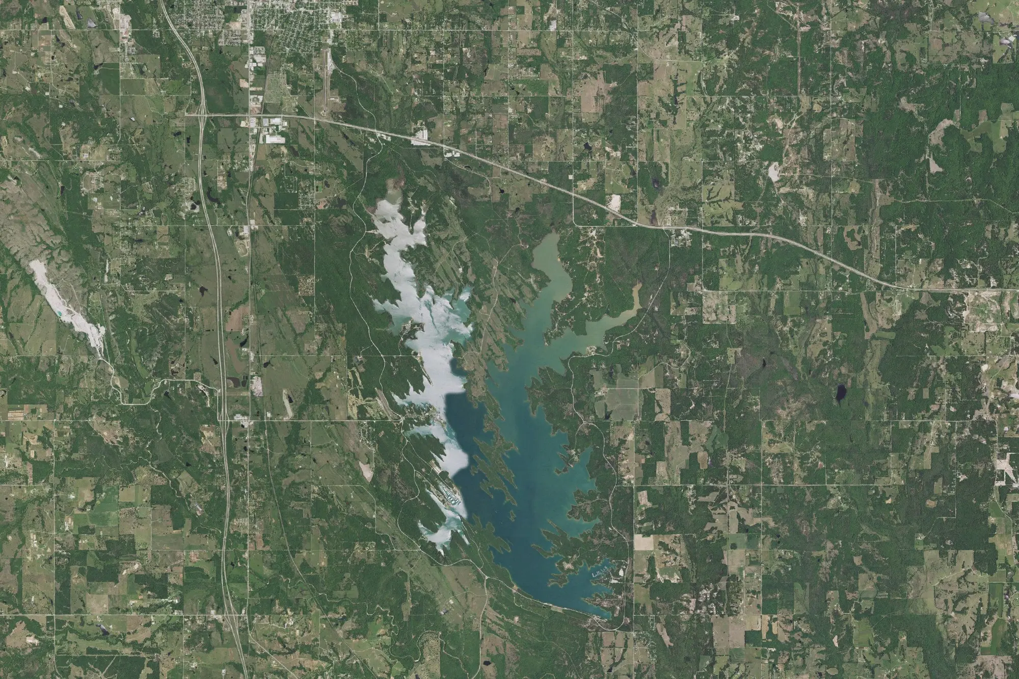 Aerial view of Lake Murray State Resort Park