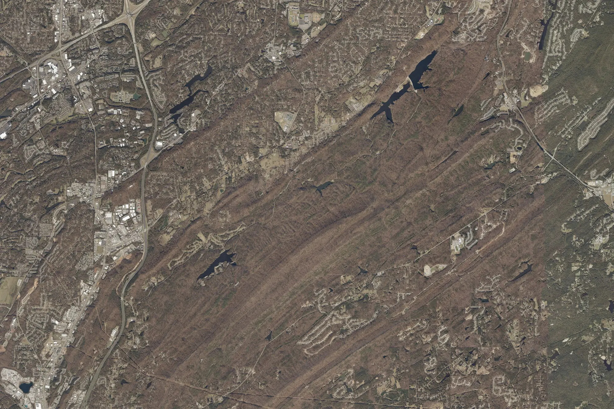 Aerial view of Oak Mountain State Park