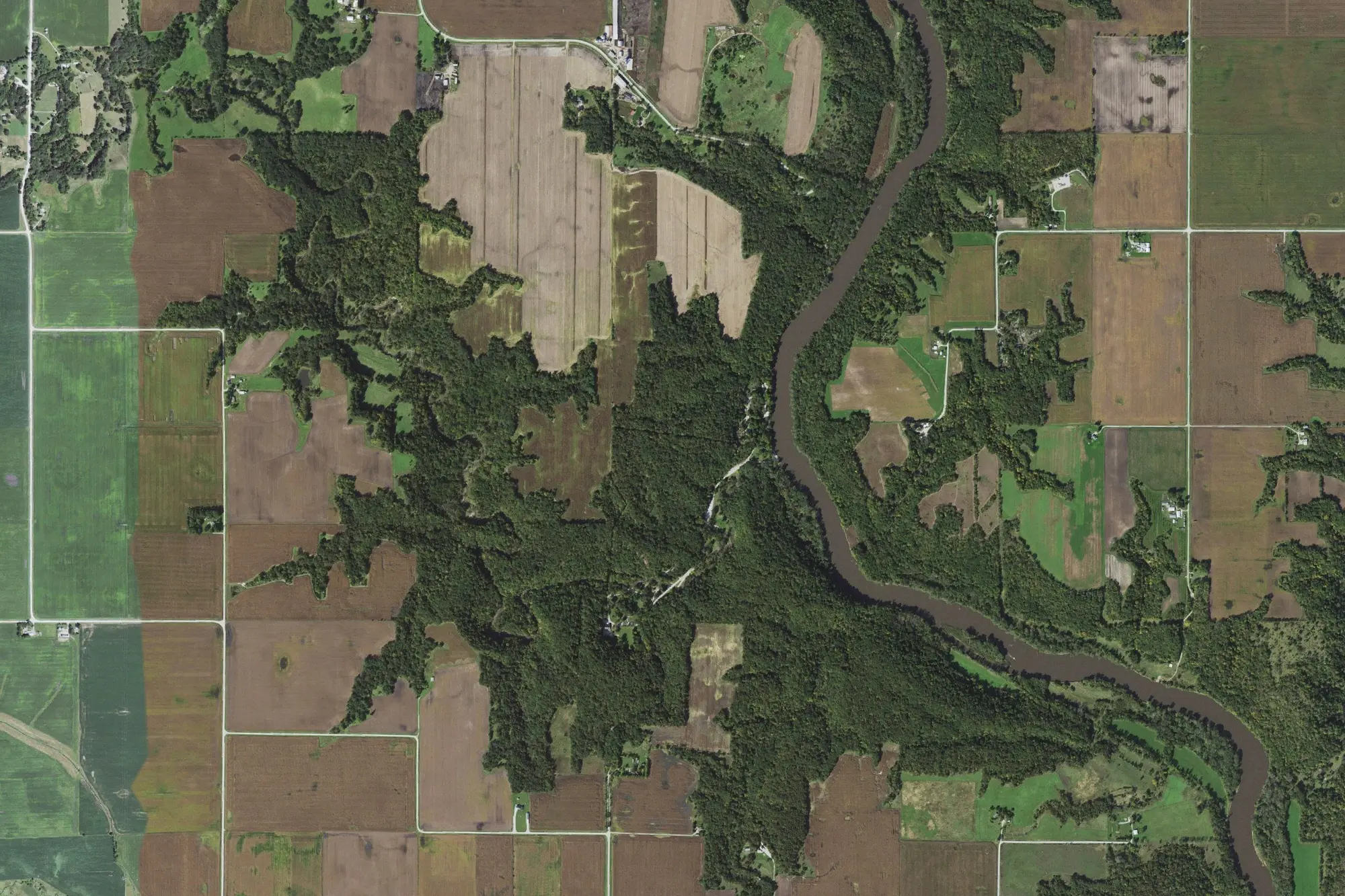 Aerial view of Dolliver Memorial State Park