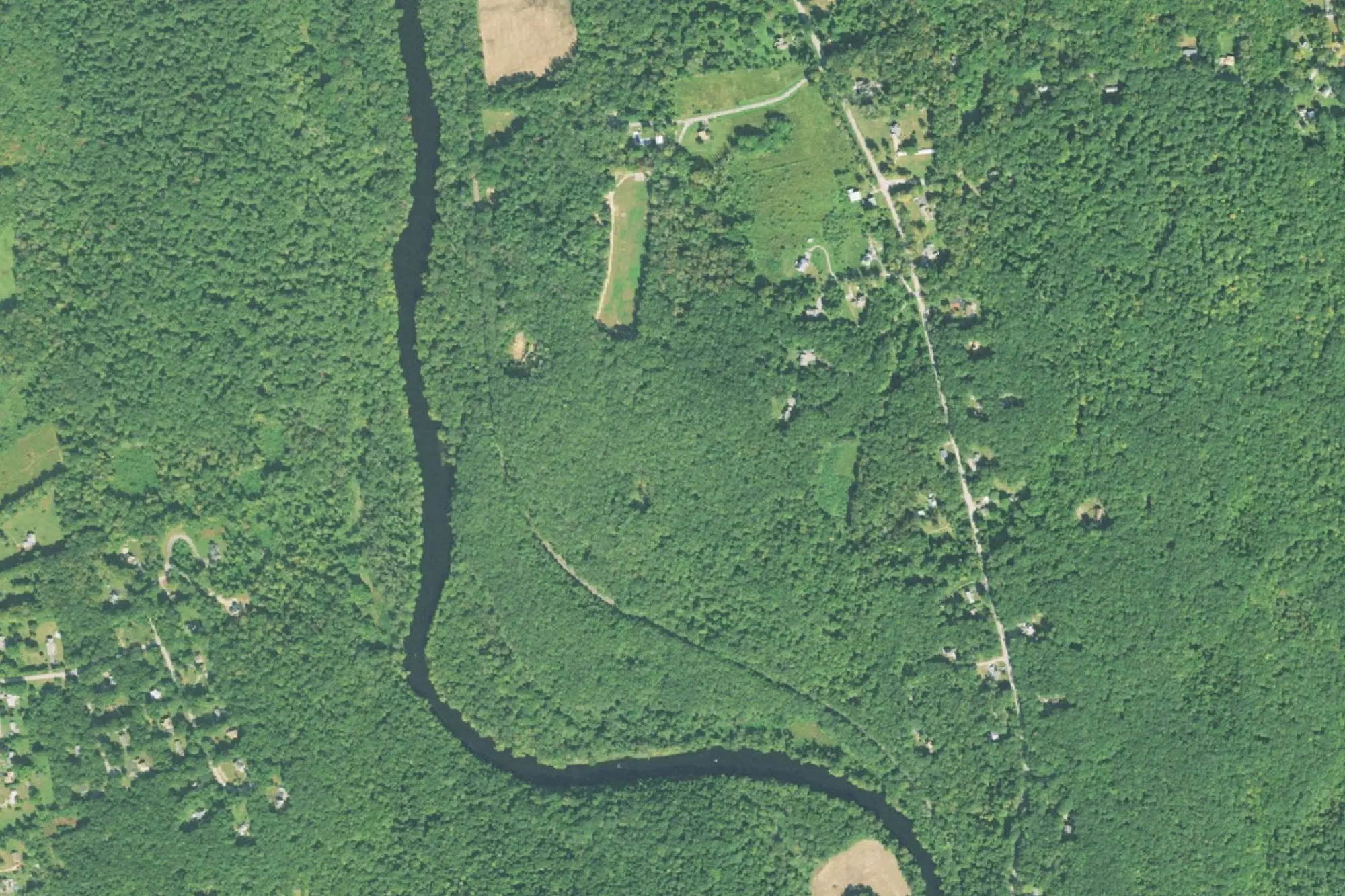 Aerial view of Salt Rock State Park