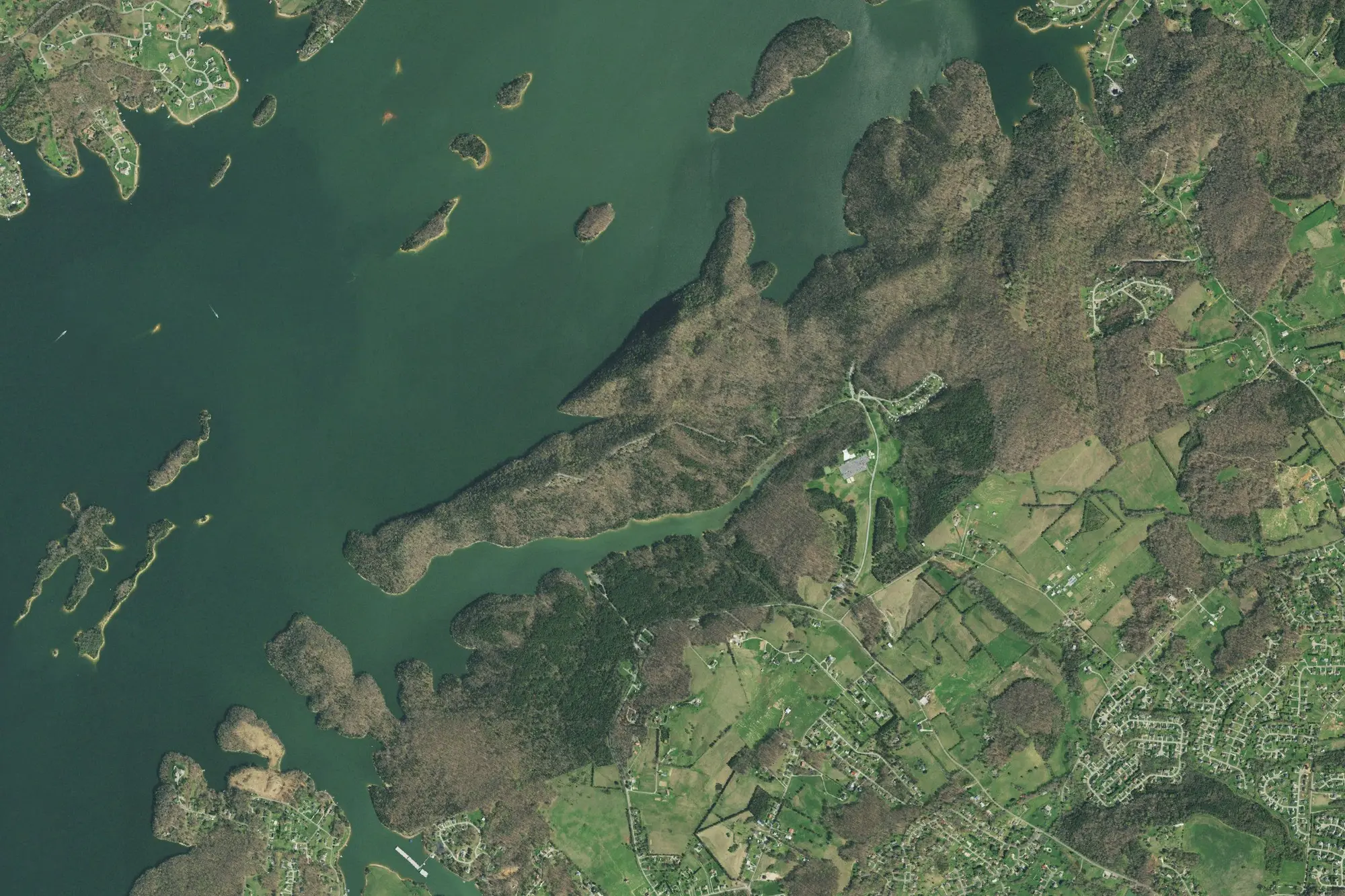 Aerial view of Panther Creek