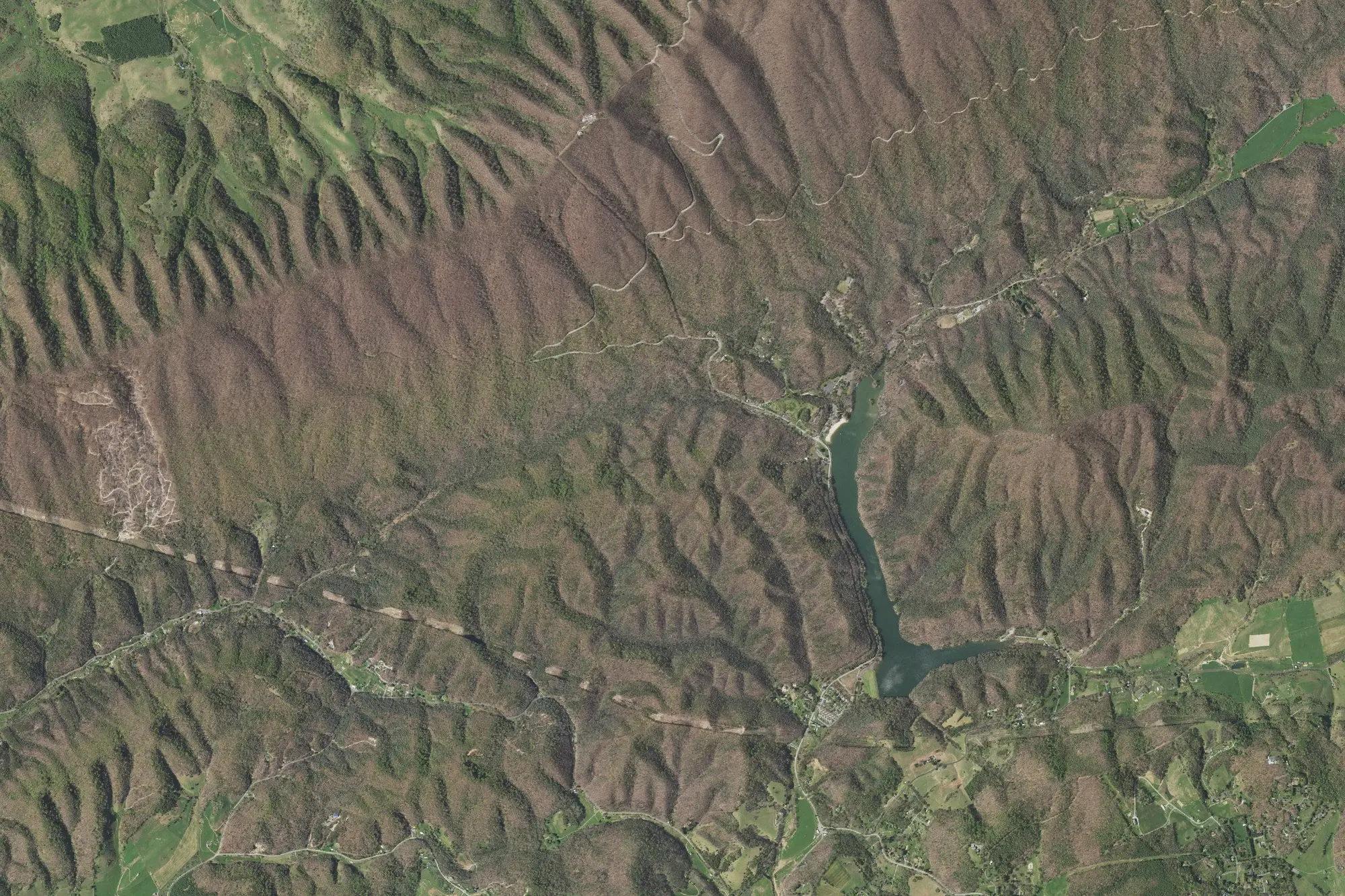 Aerial view of Hungry Mother State Park