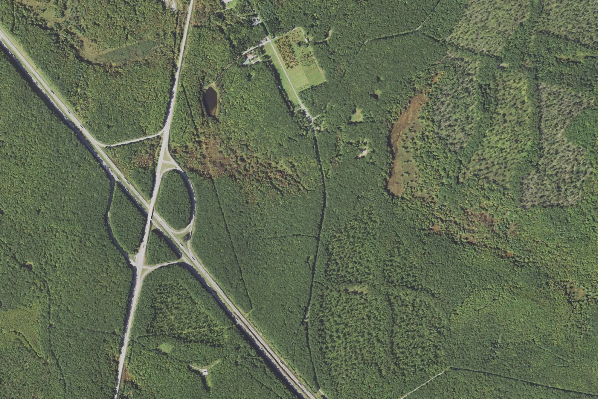Aerial view of Simon B. Elliott State Park