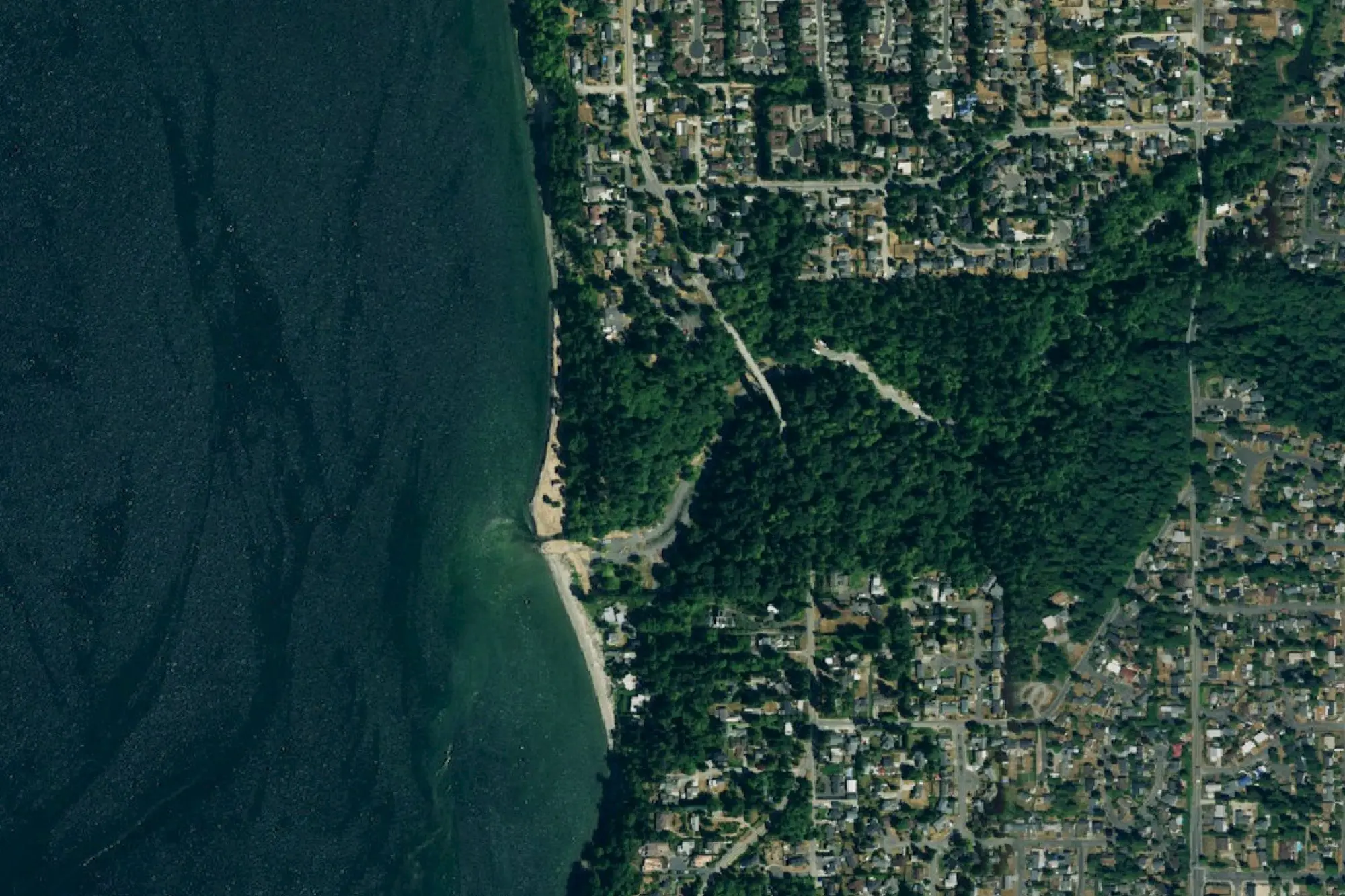 Aerial view of Saltwater