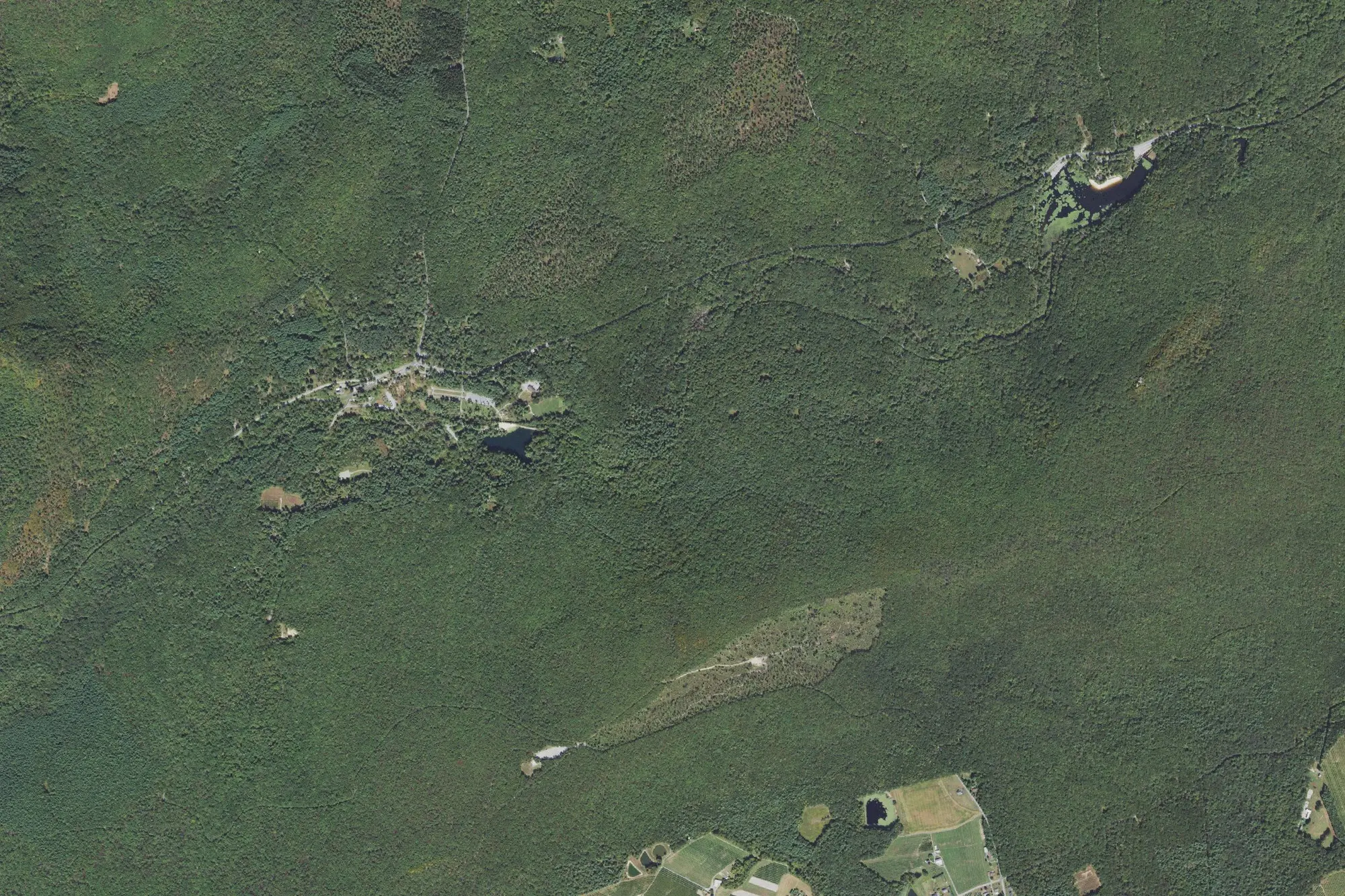 Aerial view of Pine Grove Furnace State Park