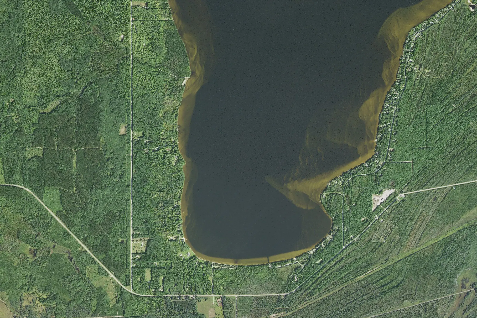 Aerial view of Indian Lake State Park