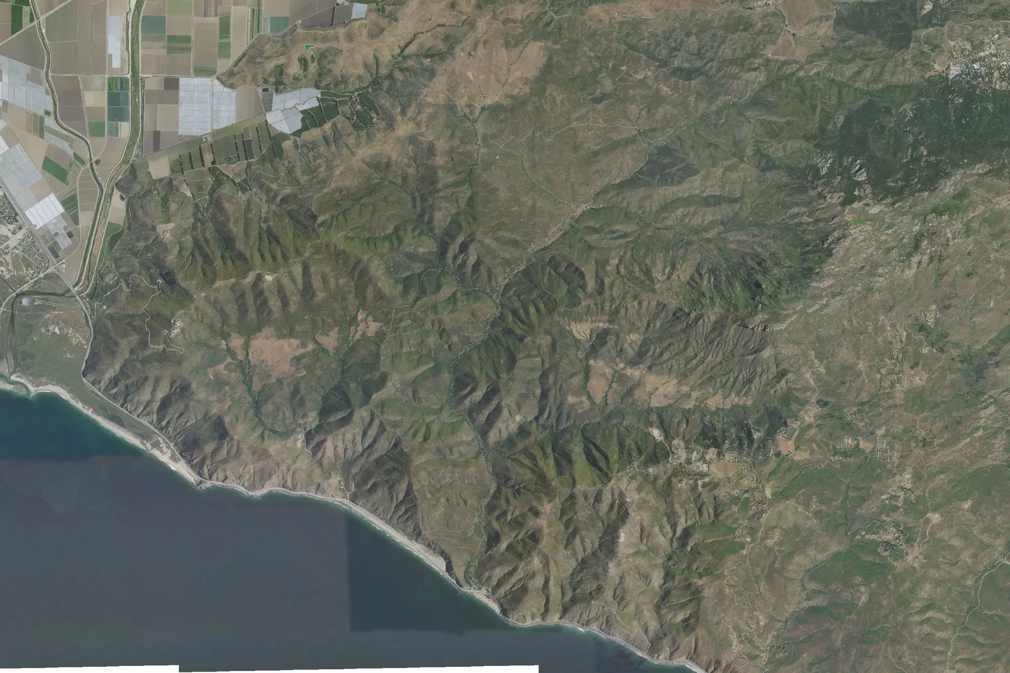 Aerial view of Point Mugu State Park