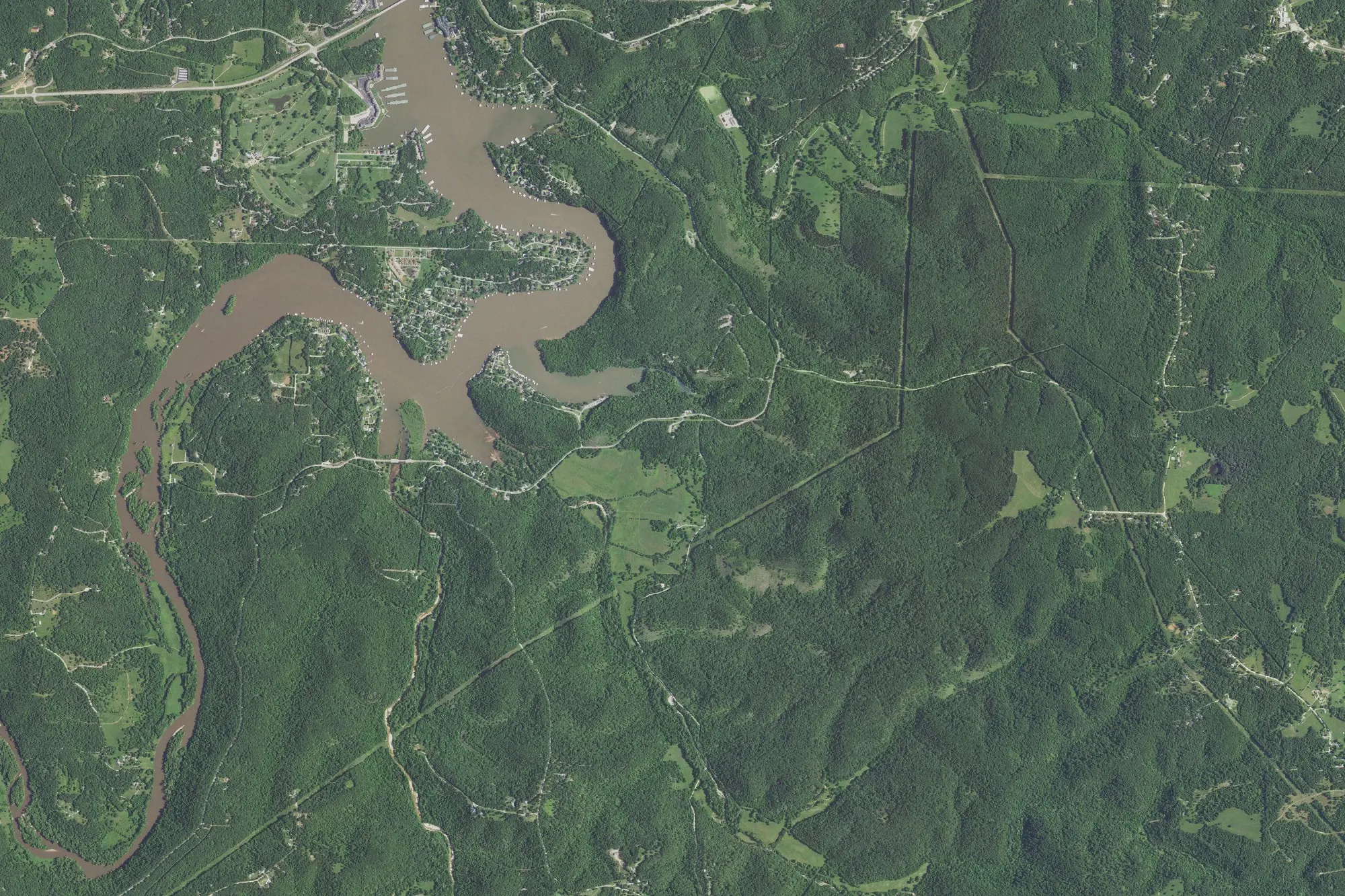 Aerial view of Ha Ha Tonka State Park