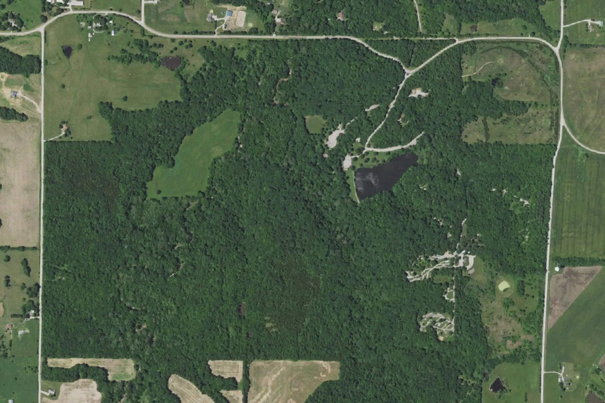 Aerial view of Wallace State Park