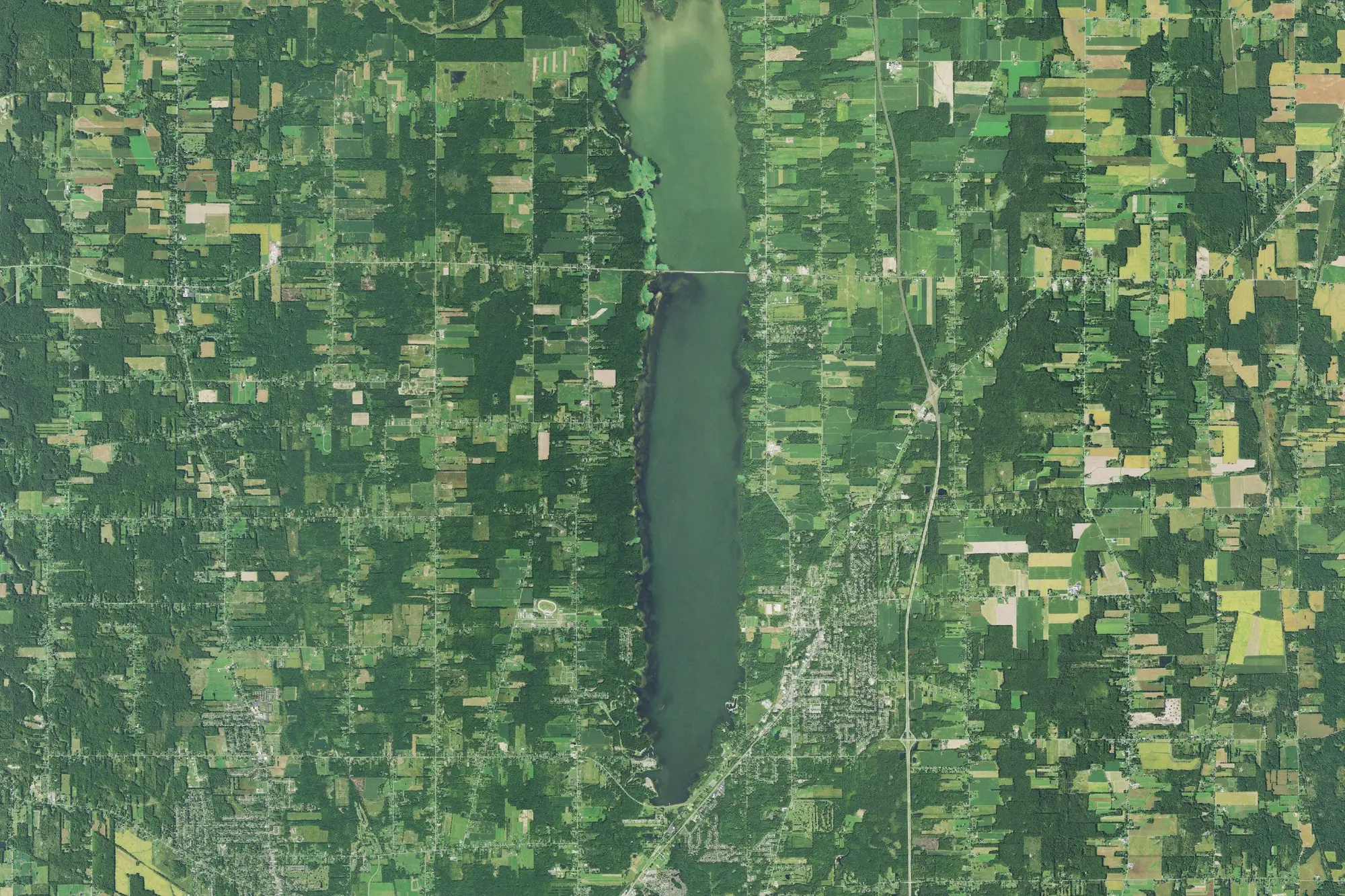 Aerial view of Mosquito Creek State Park